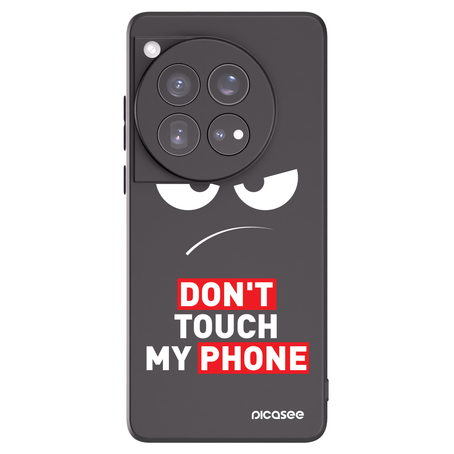 Picasee silikonový černý obal pro OnePlus 12 5G - Angry Eyes - Transparent