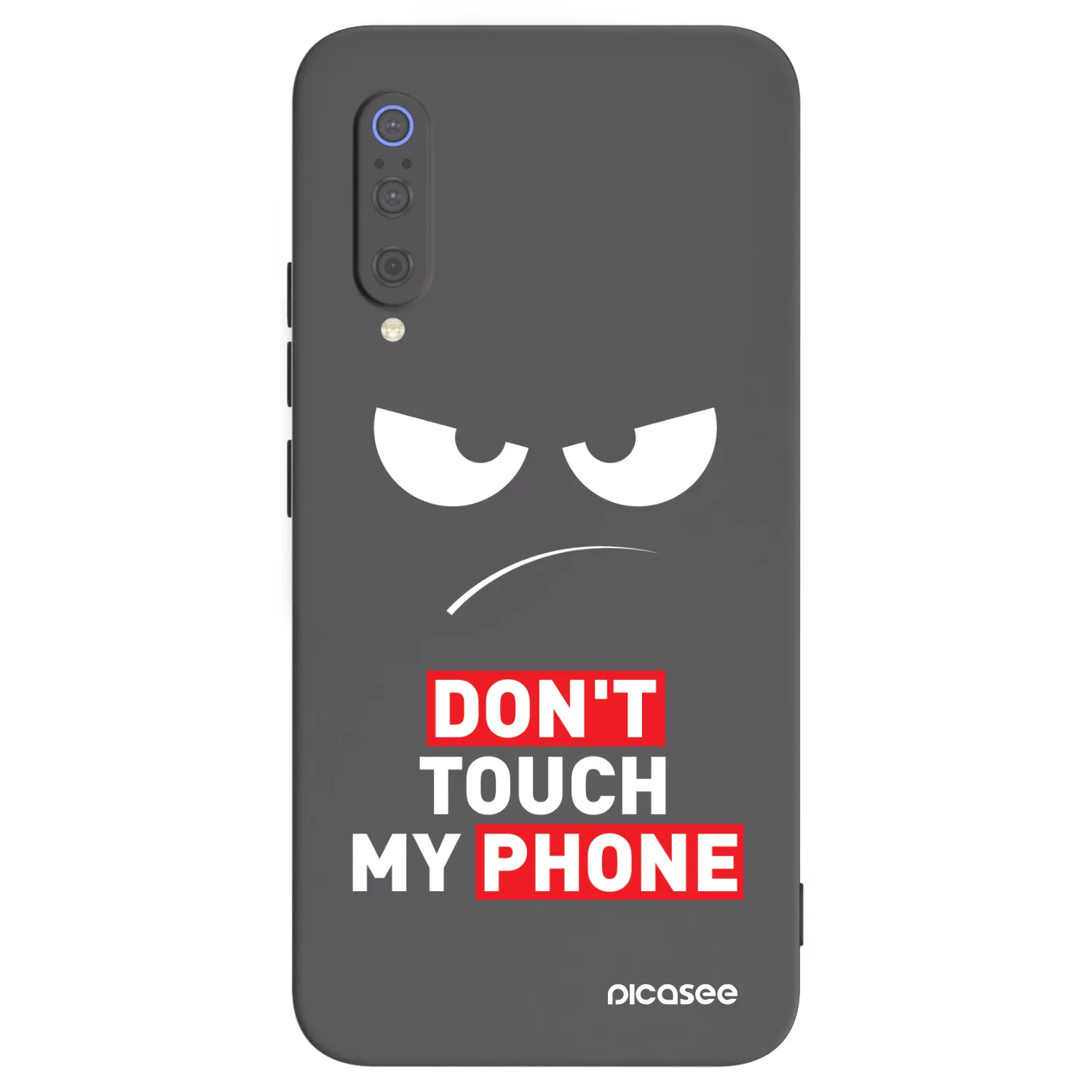 Picasee silikonový černý obal pro Xiaomi Mi 9 - Angry Eyes - Transparent
