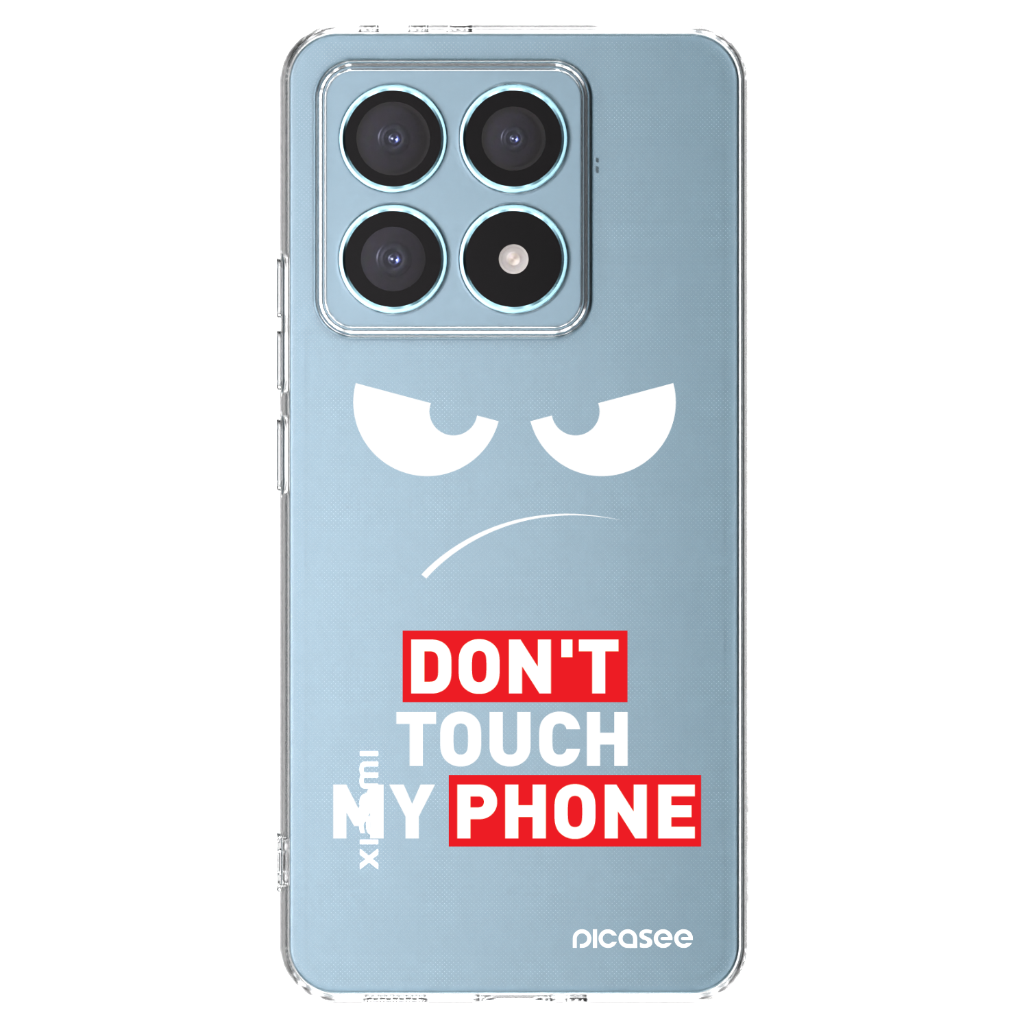 Picasee silikonový průhledný obal pro Xiaomi 14T Pro - Angry Eyes - Transparent