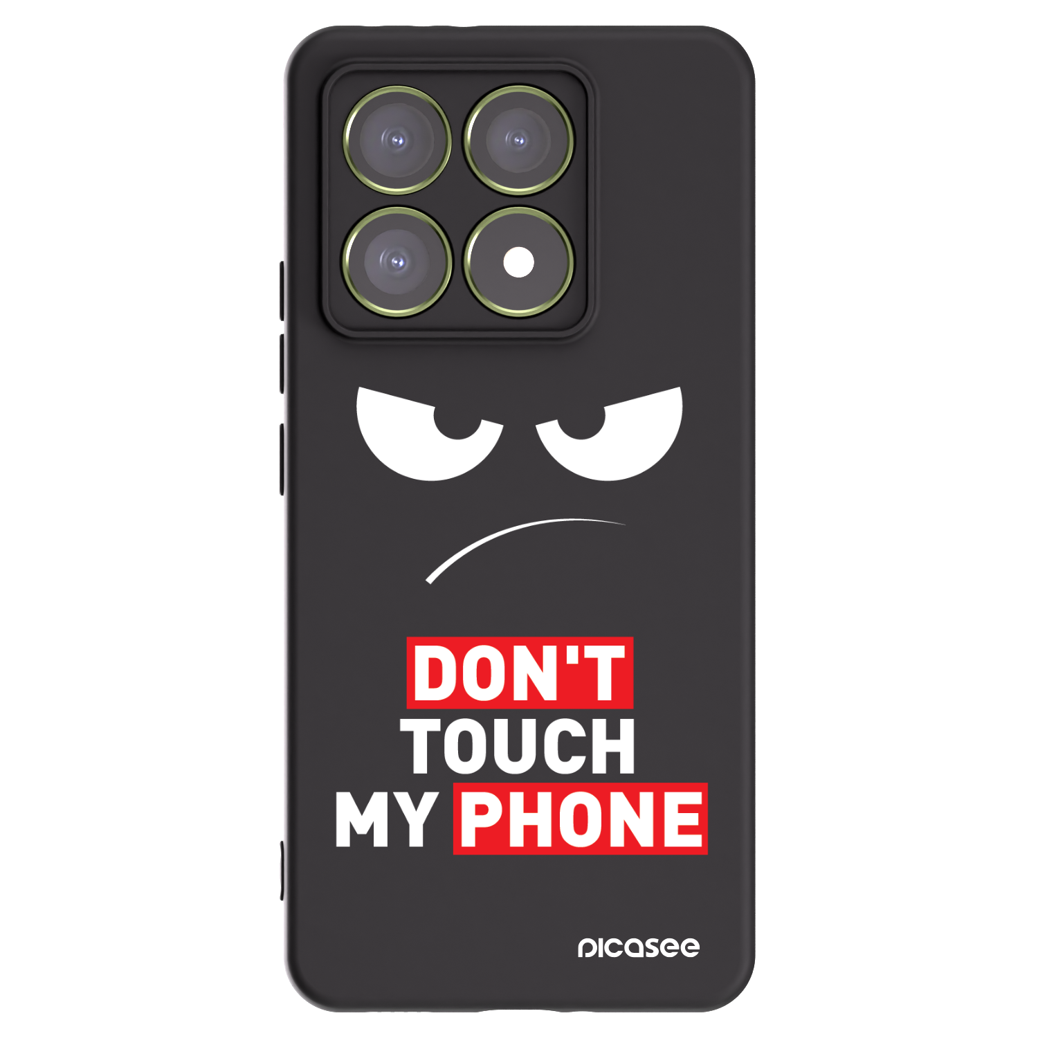 Picasee silikonový černý obal pro Xiaomi 14T - Angry Eyes - Transparent