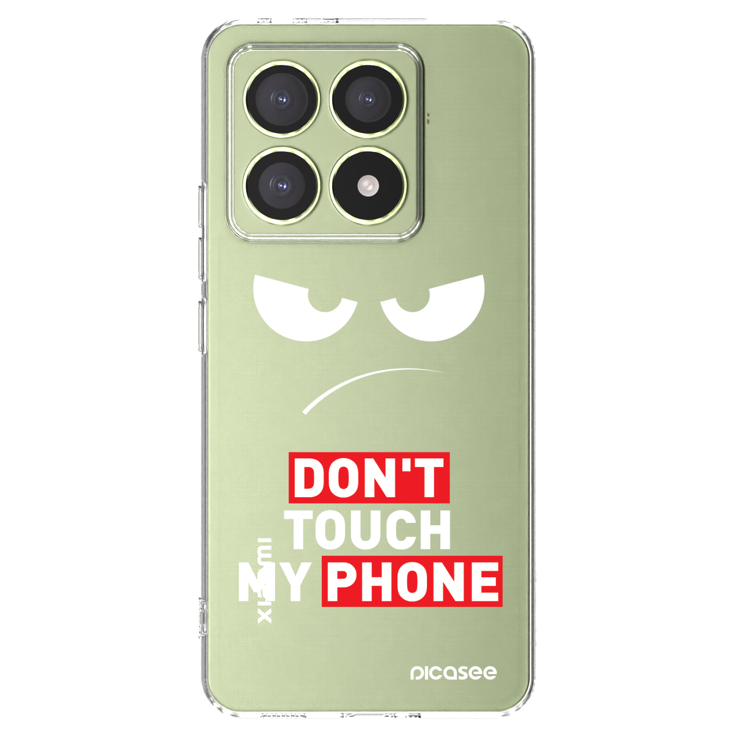 Picasee silikonový průhledný obal pro Xiaomi 14T - Angry Eyes - Transparent