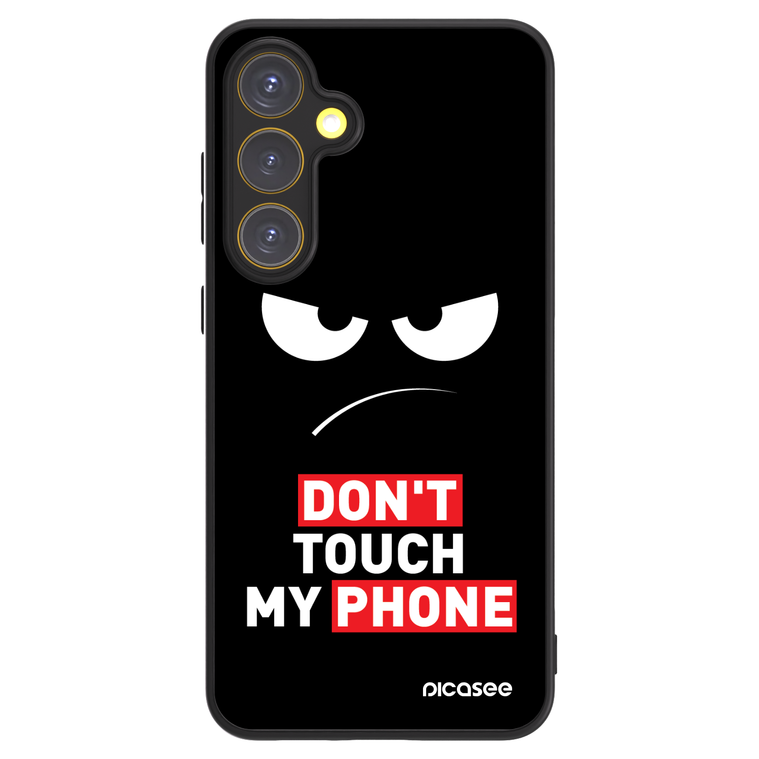 Picasee ULTIMATE CASE PowerShare pro Samsung Galaxy S24 FE S721B - Angry Eyes - Transparent