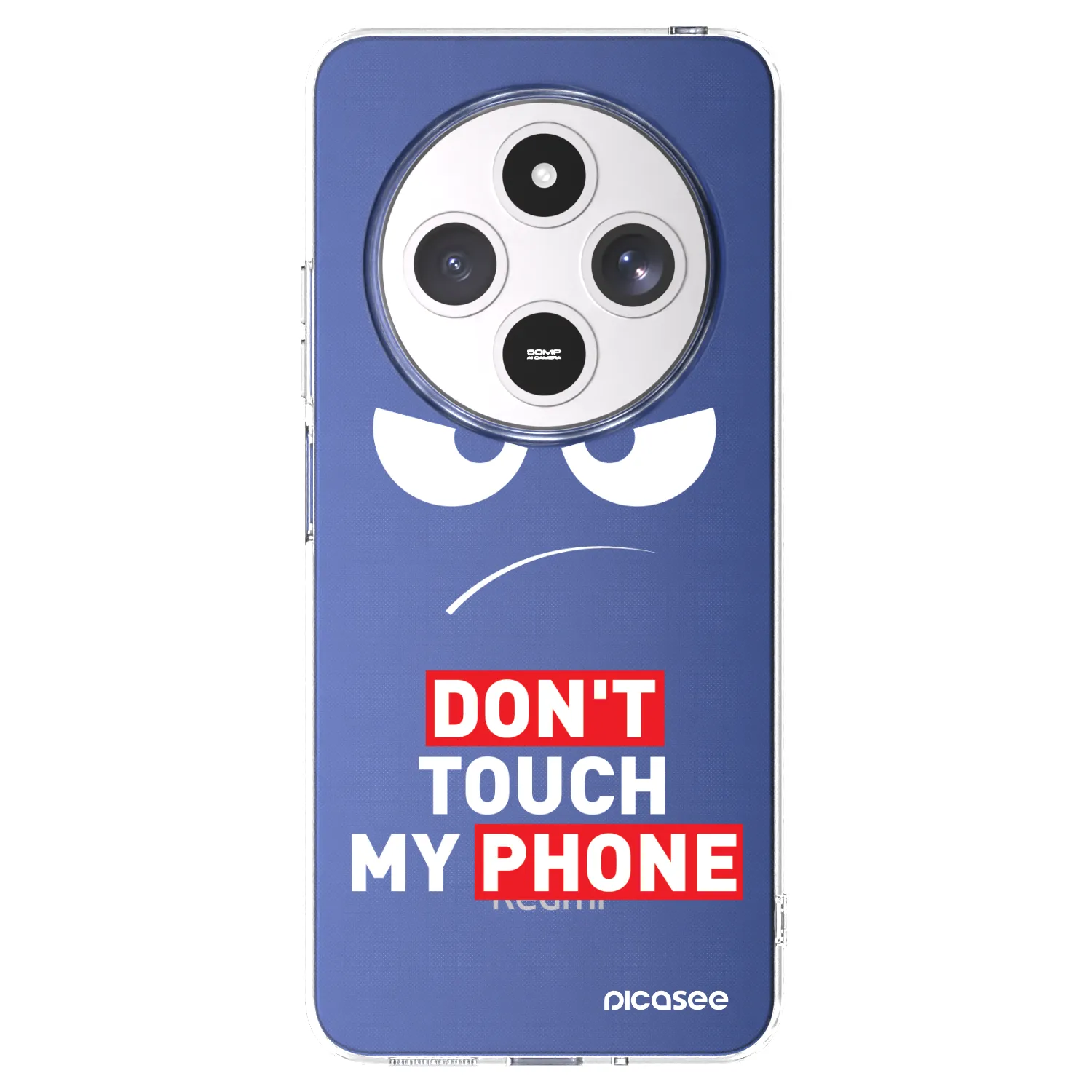 Picasee silikonový průhledný obal pro Xiaomi Redmi 14C - Angry Eyes - Transparent