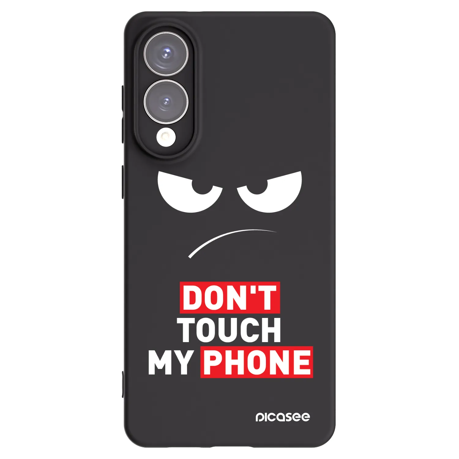 Picasee silikonový černý obal pro Samsung Galaxy S25 Edge 5G - Angry Eyes - Transparent