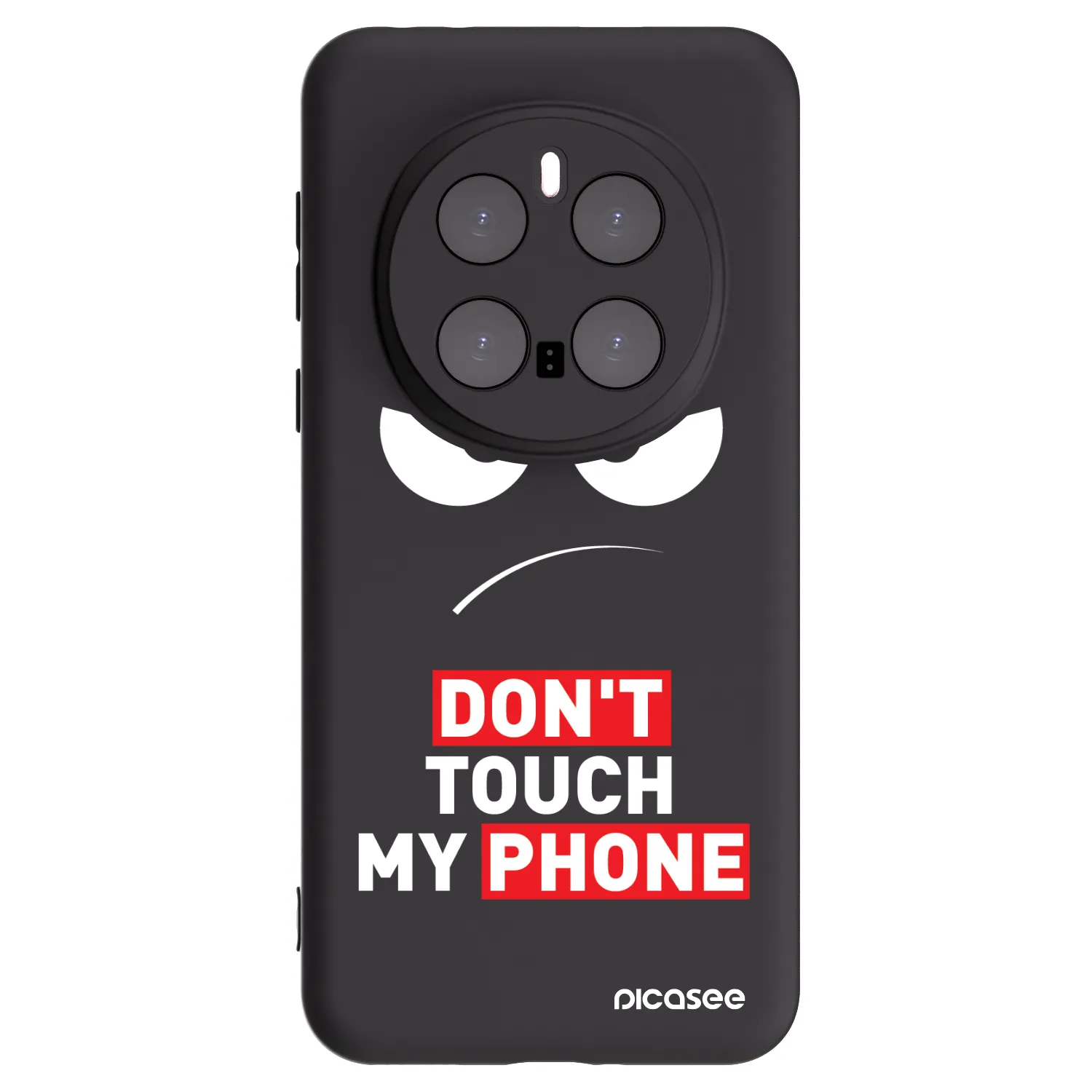 Picasee silikonový černý obal pro Honor Magic7 Pro 5G - Angry Eyes - Transparent