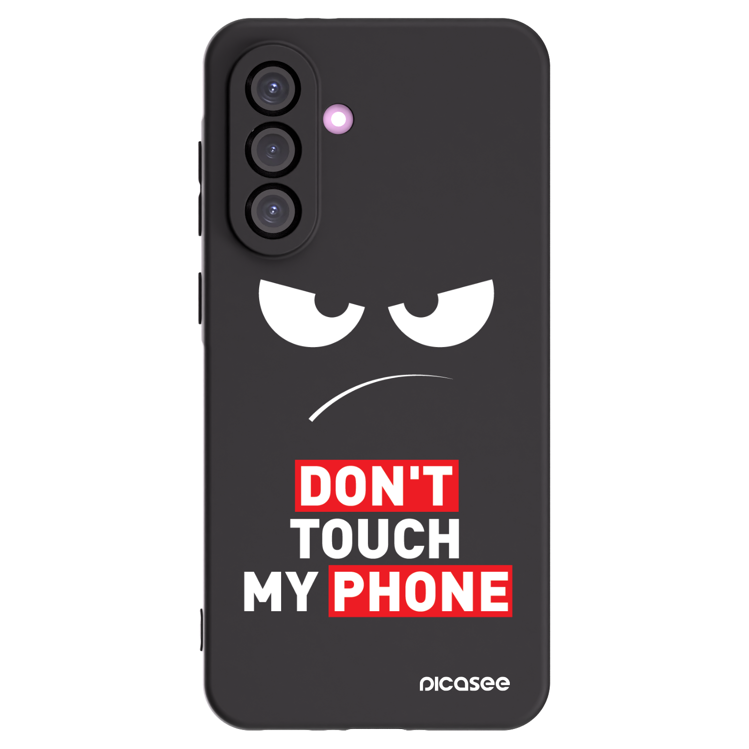 Picasee silikonový černý obal pro Samsung Galaxy A36 5G - Angry Eyes - Transparent