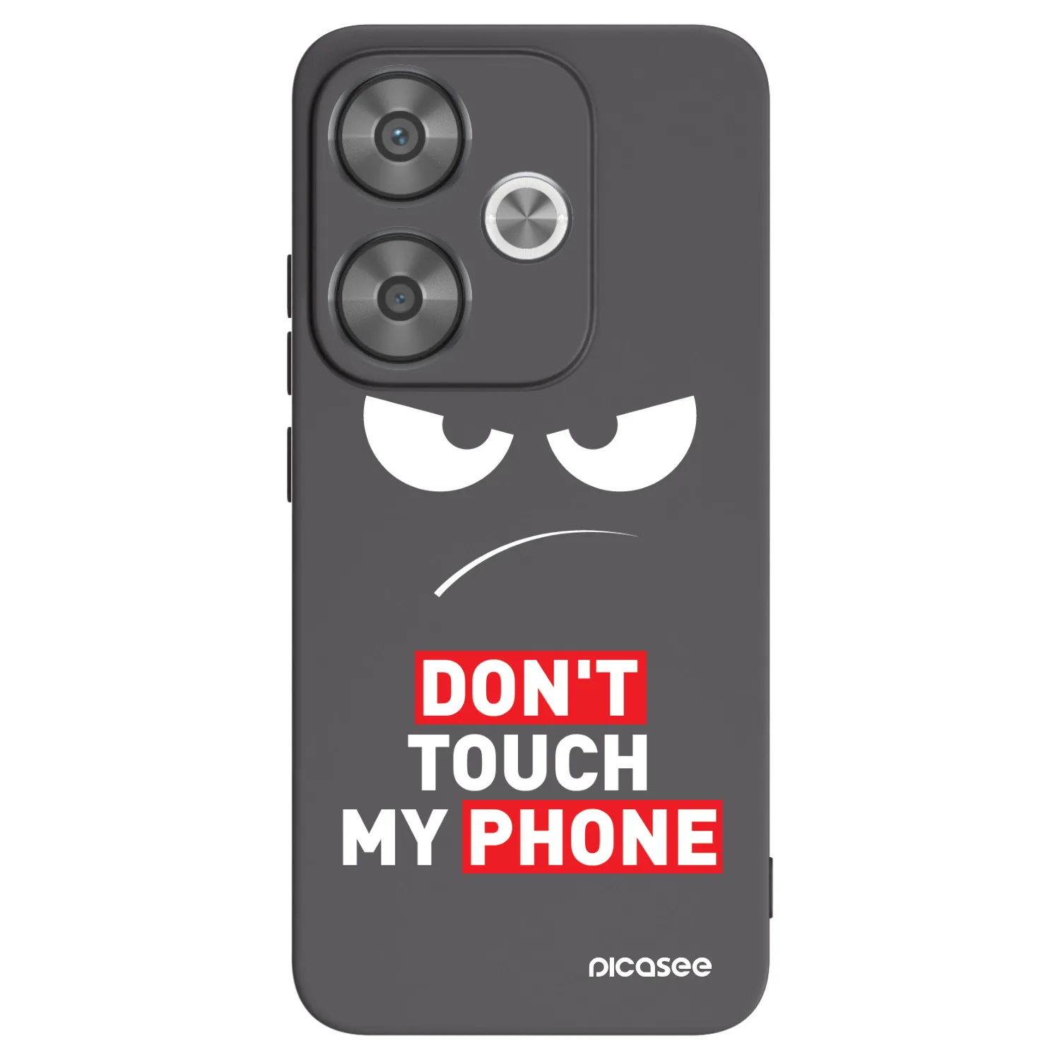 Picasee silikonový černý obal pro Xiaomi Poco F6 - Angry Eyes - Transparent