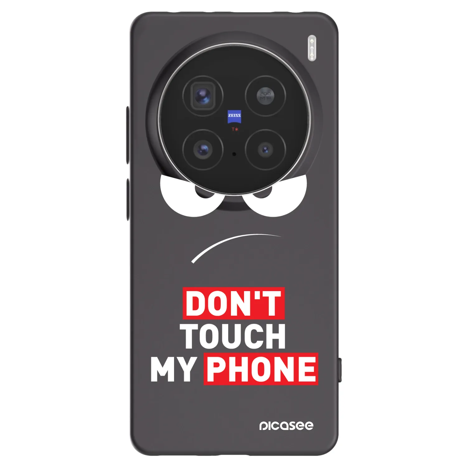 Picasee silikonový černý obal pro Vivo X200 Pro - Angry Eyes - Transparent