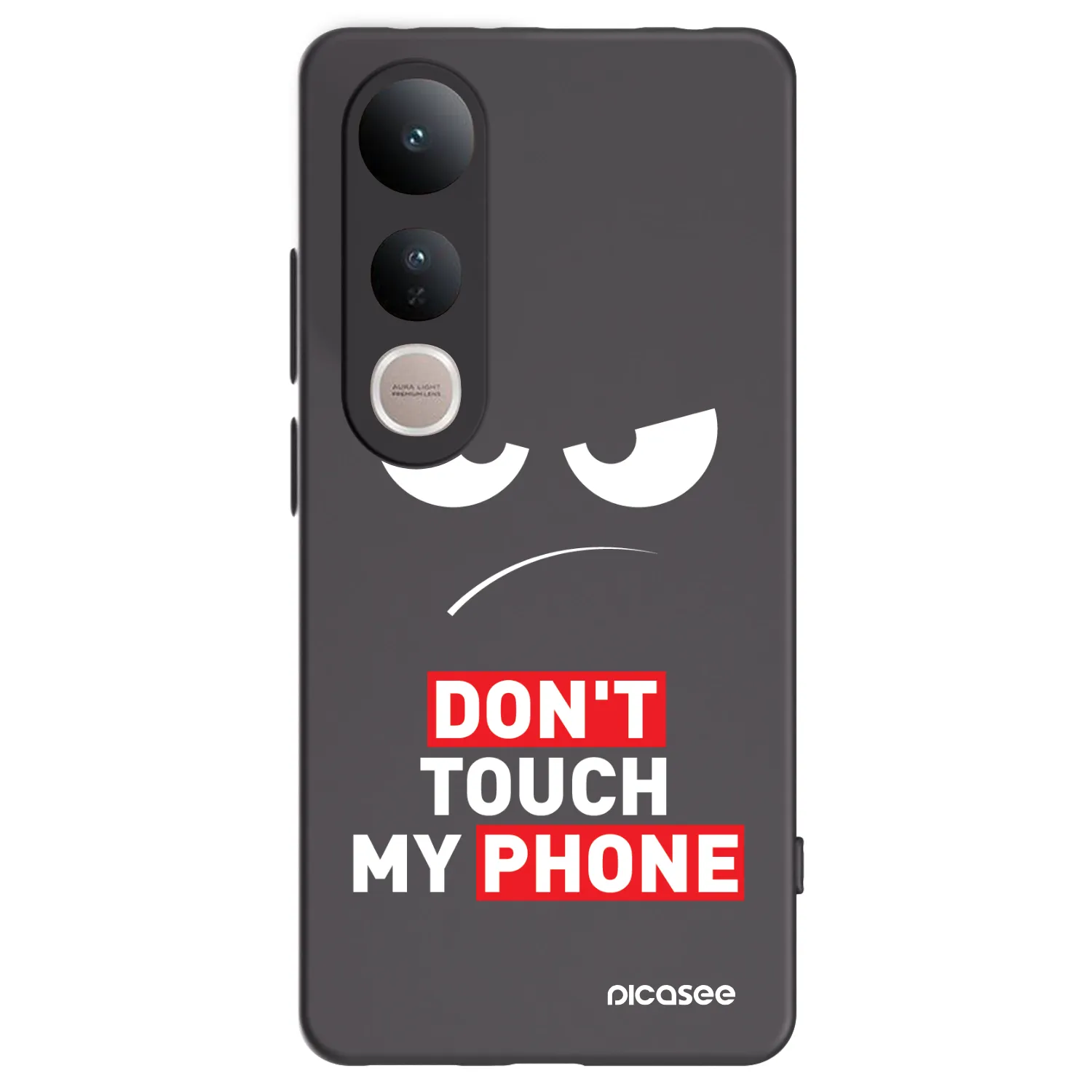 Picasee silikonový černý obal pro Vivo V50 Lite 5G - Angry Eyes - Transparent