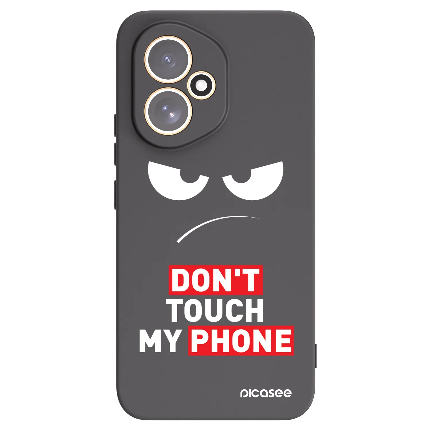 Picasee silikonový černý obal pro Honor 400 5G - Angry Eyes - Transparent