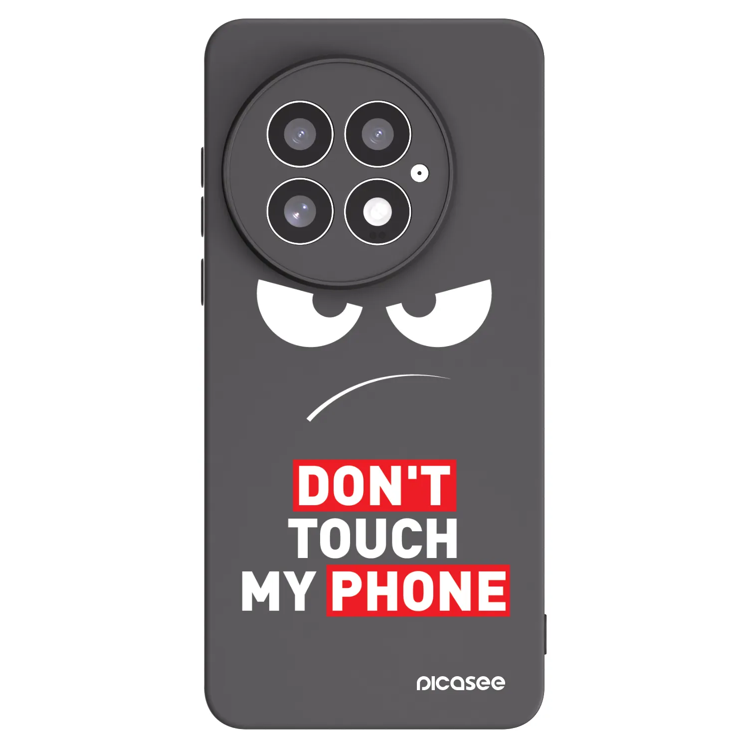 Picasee silikonový černý obal pro OnePlus 13 5G - Angry Eyes - Transparent
