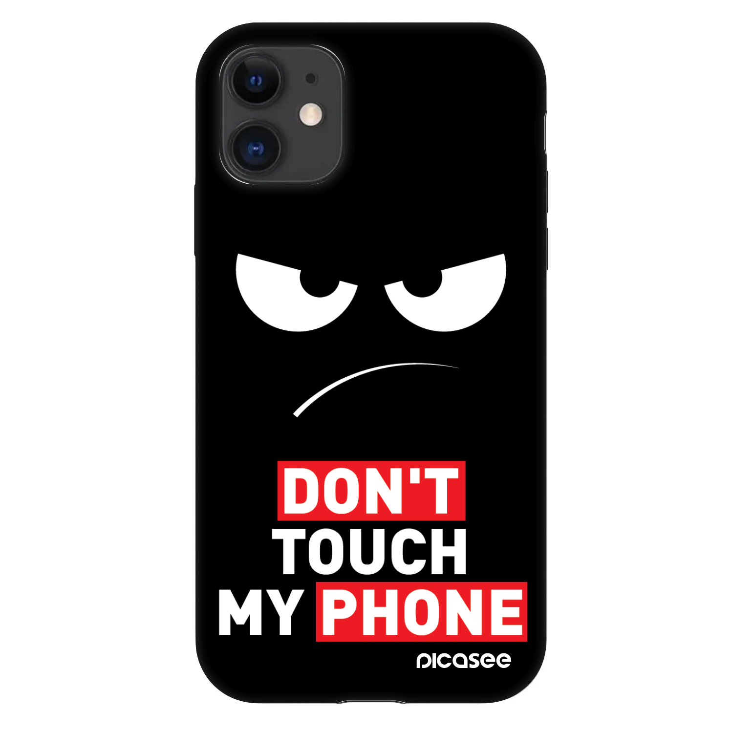 Picasee Fashion Case pro Apple iPhone 11 - Angry Eyes - Transparent