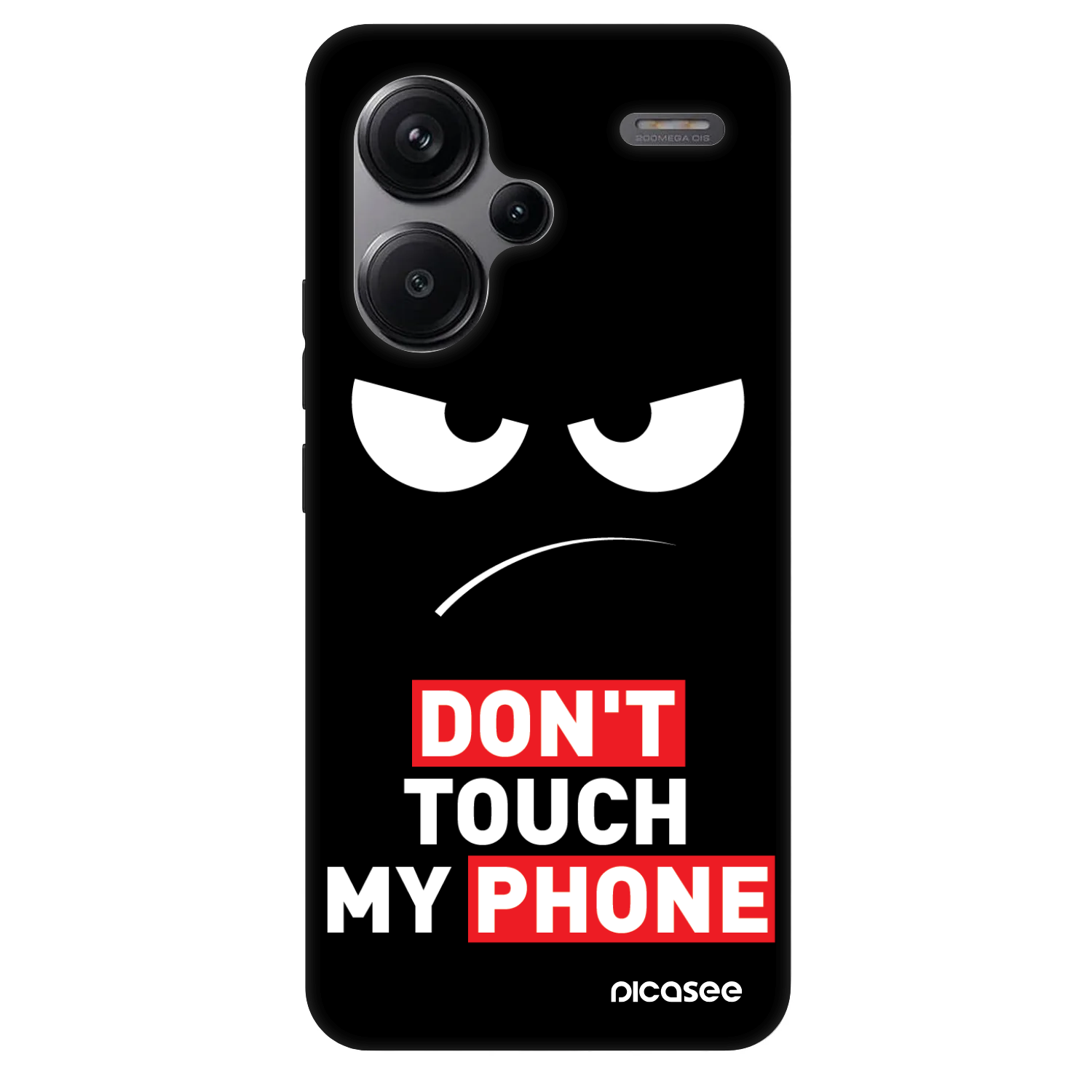 Picasee Fashion Case pro Xiaomi Redmi Note 13 Pro+ 5G - Angry Eyes - Transparent