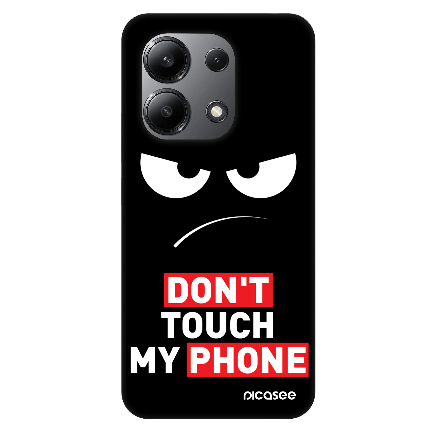 Picasee Fashion Case pro Xiaomi Redmi Note 13 4G - Angry Eyes - Transparent