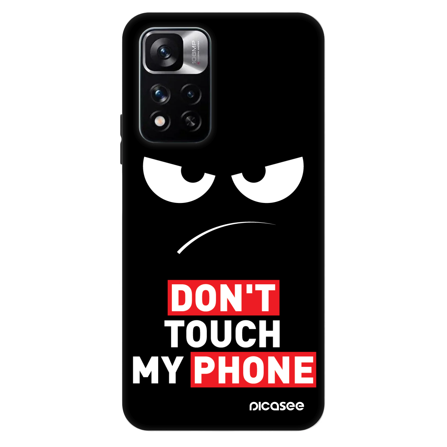 Picasee Fashion Case pro Xiaomi Redmi Note 11 Pro - Angry Eyes - Transparent