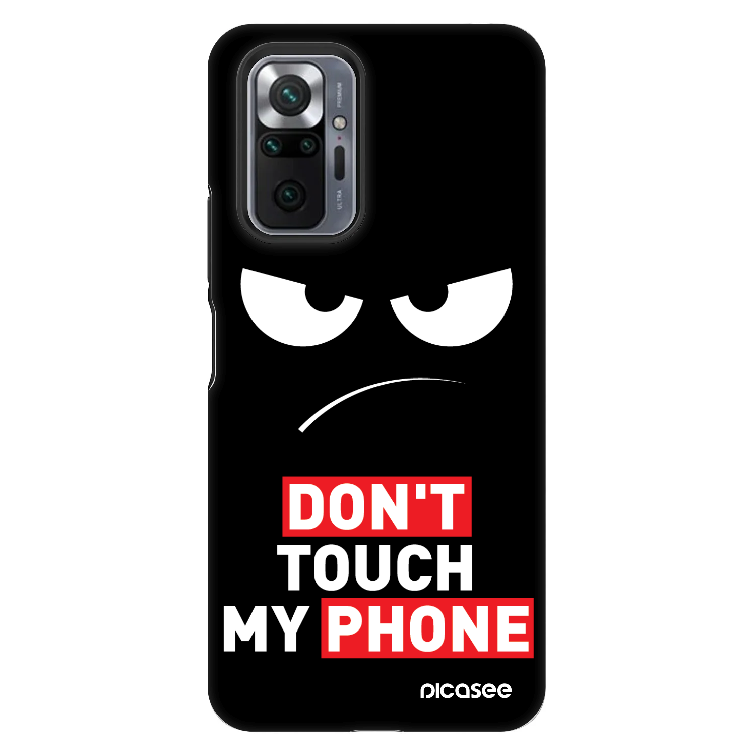 Picasee Fashion Case pro Xiaomi Redmi Note 10 Pro - Angry Eyes - Transparent