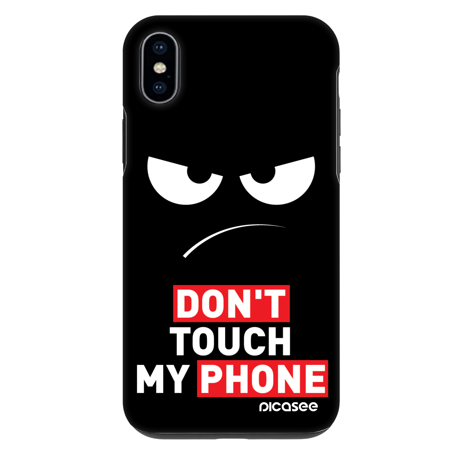 Picasee Fashion Case pro Apple iPhone XS Max - Angry Eyes - Transparent