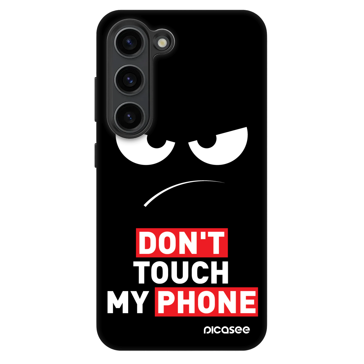 Picasee Fashion Case pro Samsung Galaxy S23 5G - Angry Eyes - Transparent