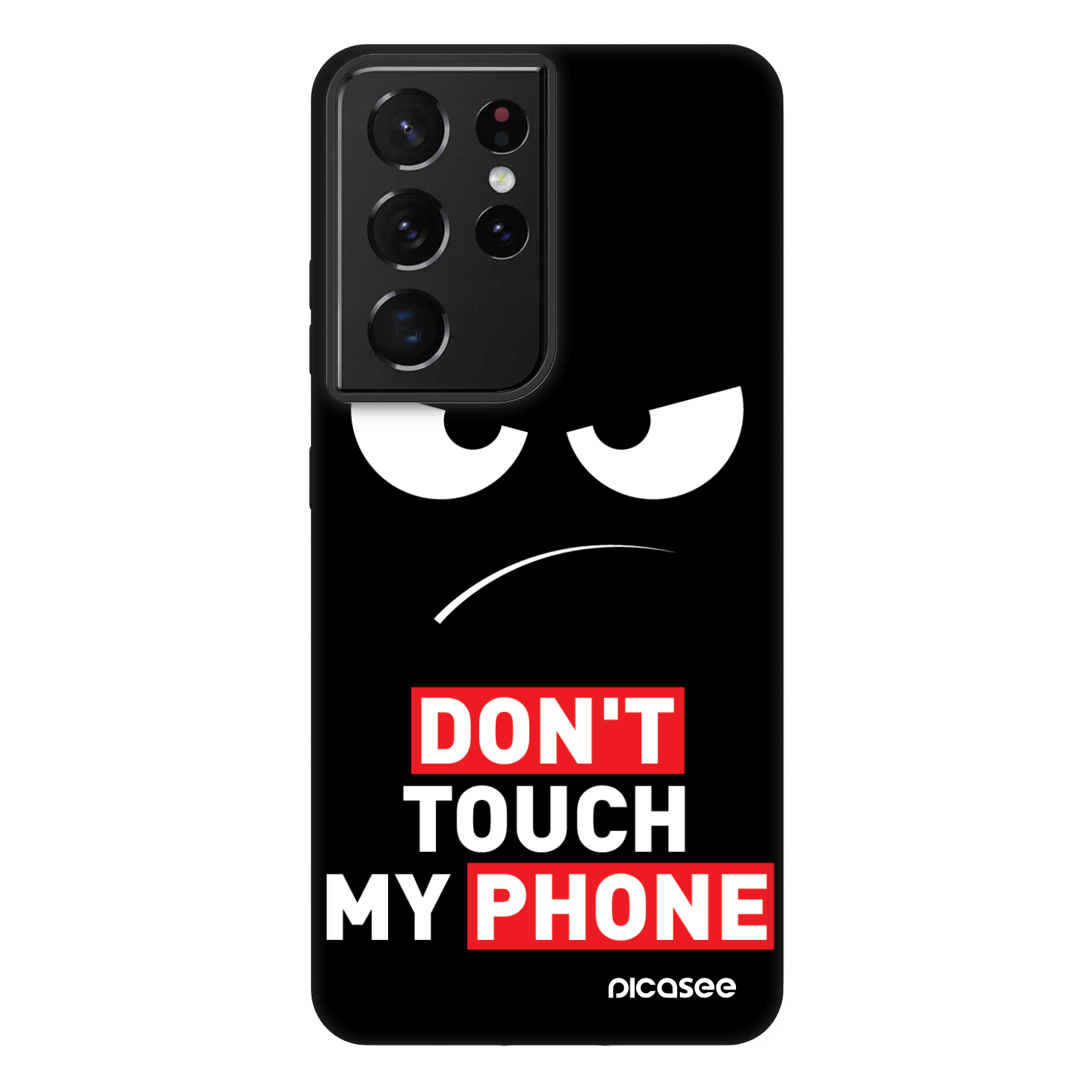 Picasee Fashion Case pro Samsung Galaxy S21 Ultra 5G G998B - Angry Eyes - Transparent