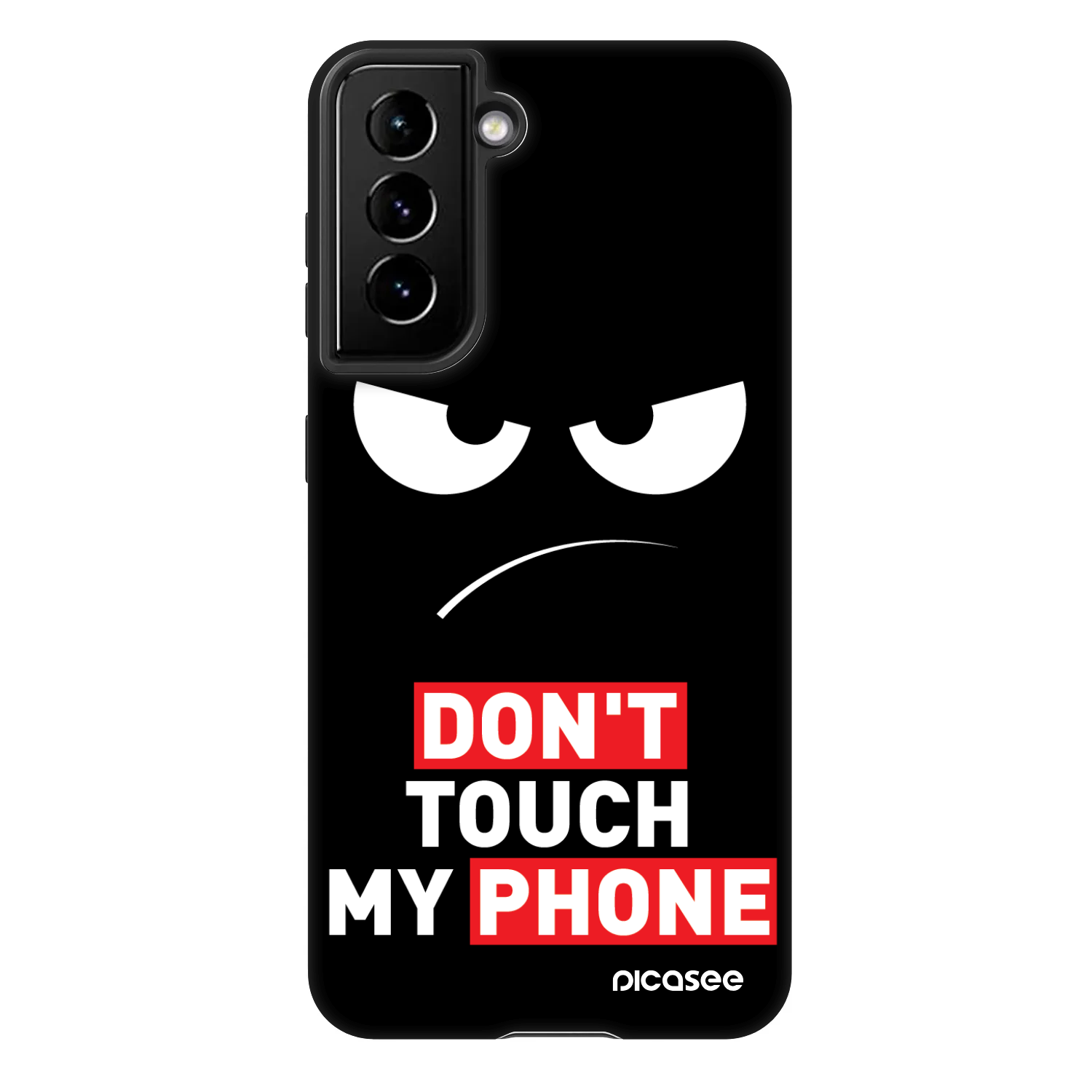 Picasee Fashion Case pro Samsung Galaxy S21 5G G991B - Angry Eyes - Transparent