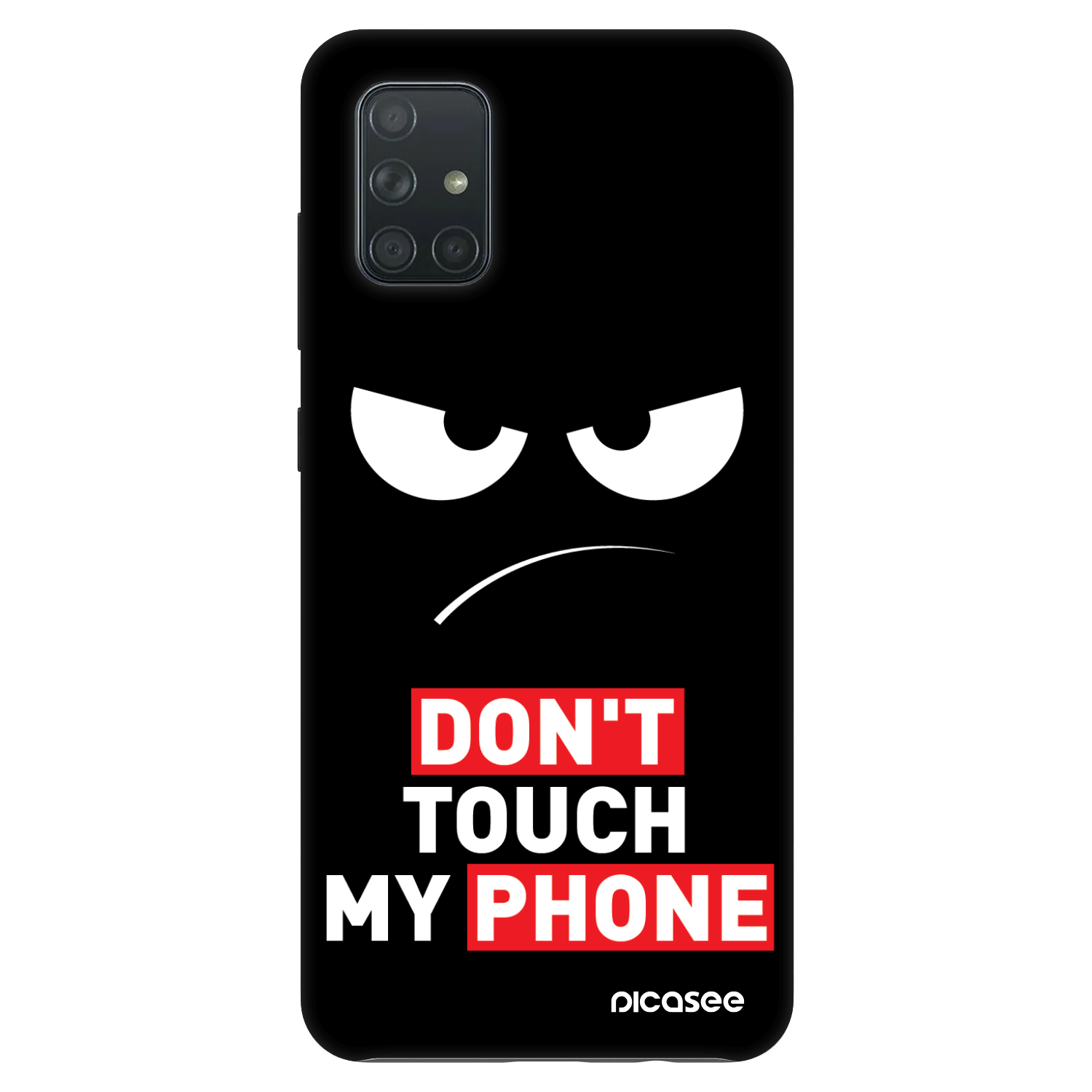 Picasee Fashion Case pro Samsung Galaxy A71 A715F - Angry Eyes - Transparent