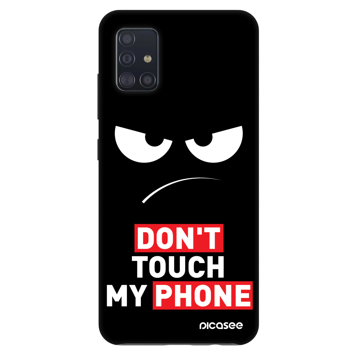 Picasee Fashion Case pro Samsung Galaxy A51 A515F - Angry Eyes - Transparent