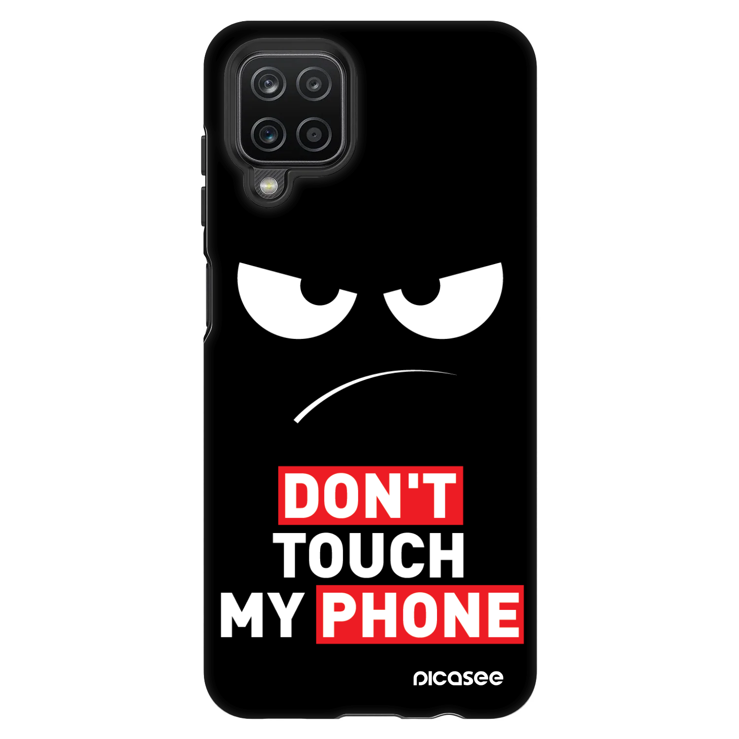 Picasee Fashion Case pro Samsung Galaxy A12 A125F - Angry Eyes - Transparent