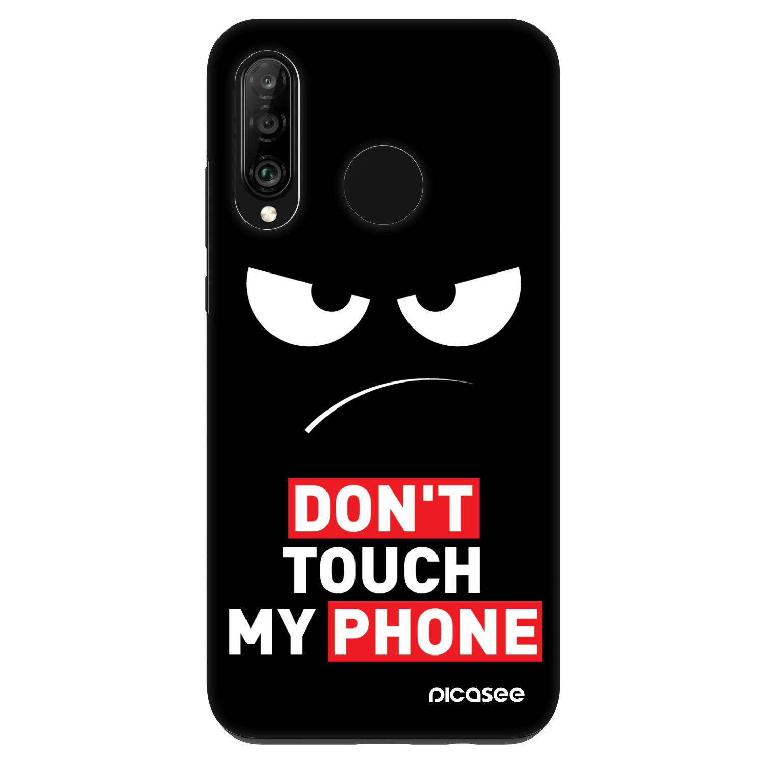 Picasee Fashion Case pro Huawei P30 Lite - Angry Eyes - Transparent