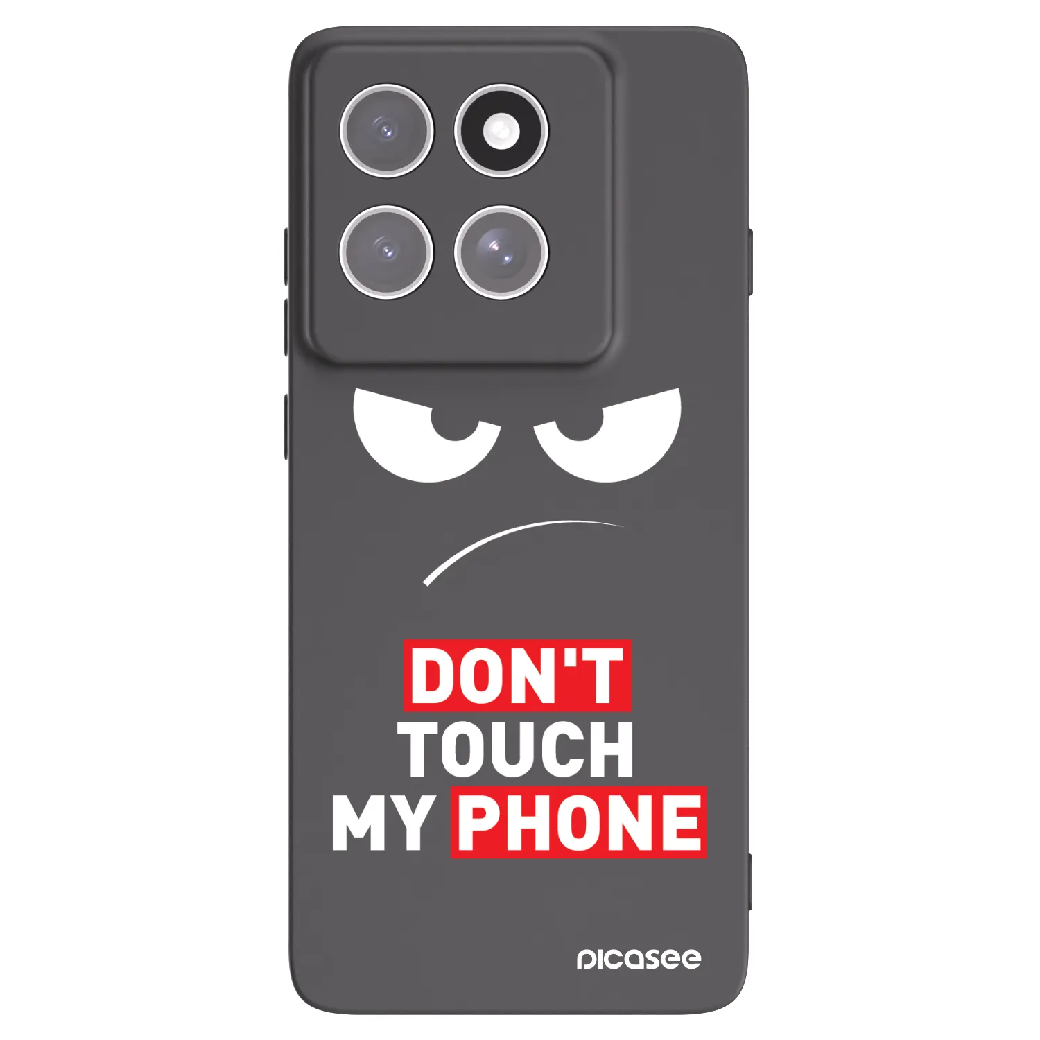Picasee silikonový černý obal pro Motorola Edge 60 Pro - Angry Eyes - Transparent