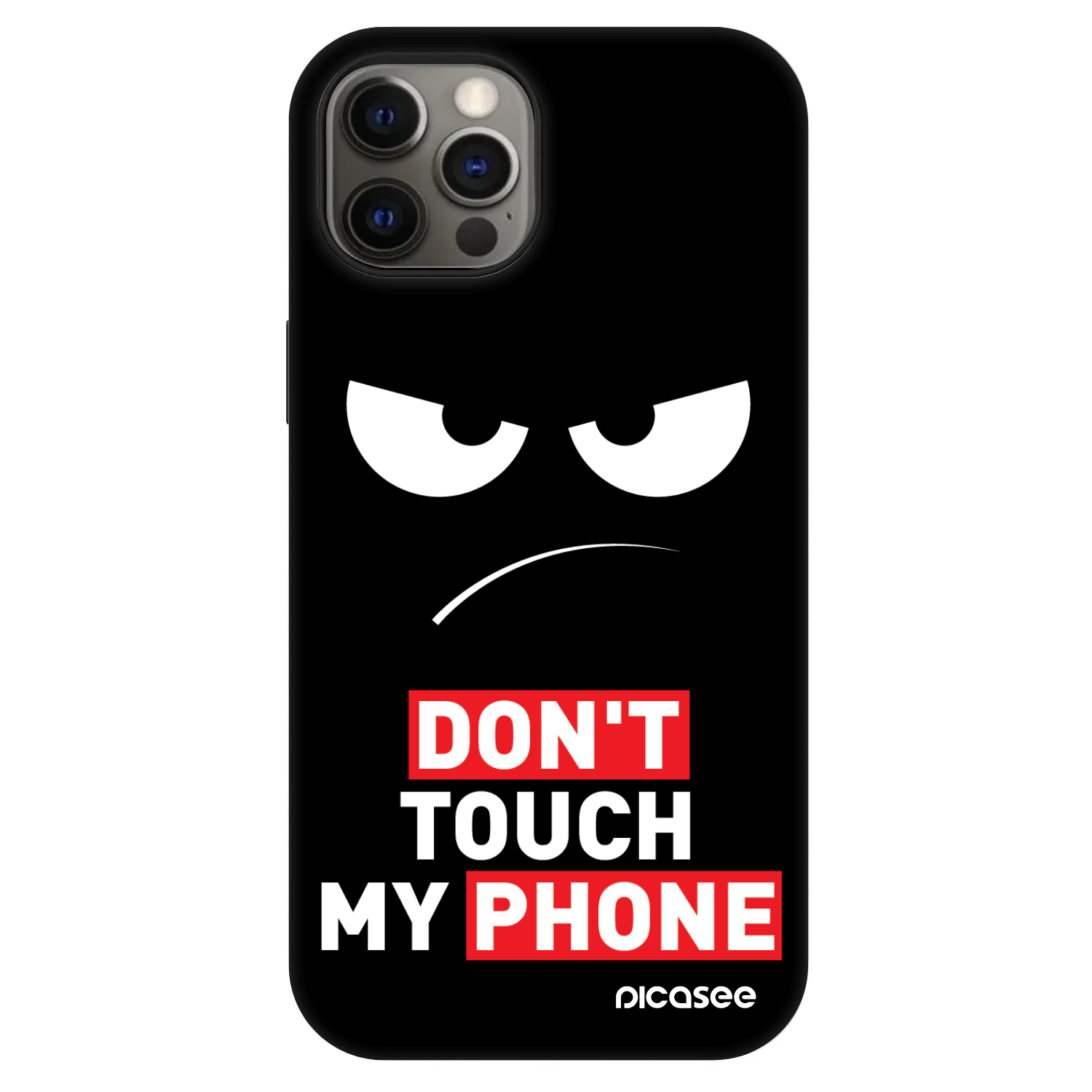 Levně Fashion Case MagSafe Apple iPhone 12 - Angry Eyes - Transparent