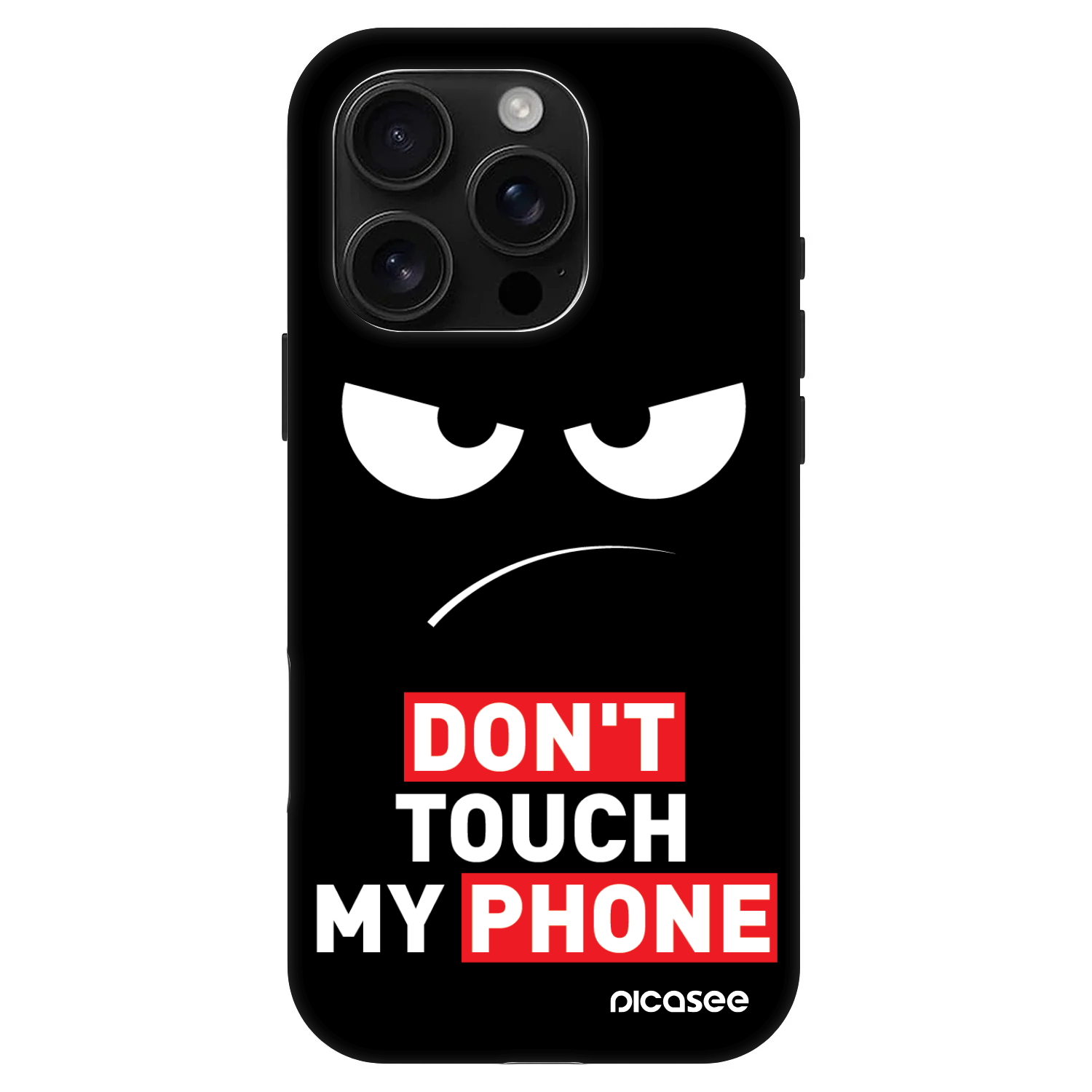 Picasee Fashion Case MagSafe Apple iPhone 16 Pro - Angry Eyes - Transparent