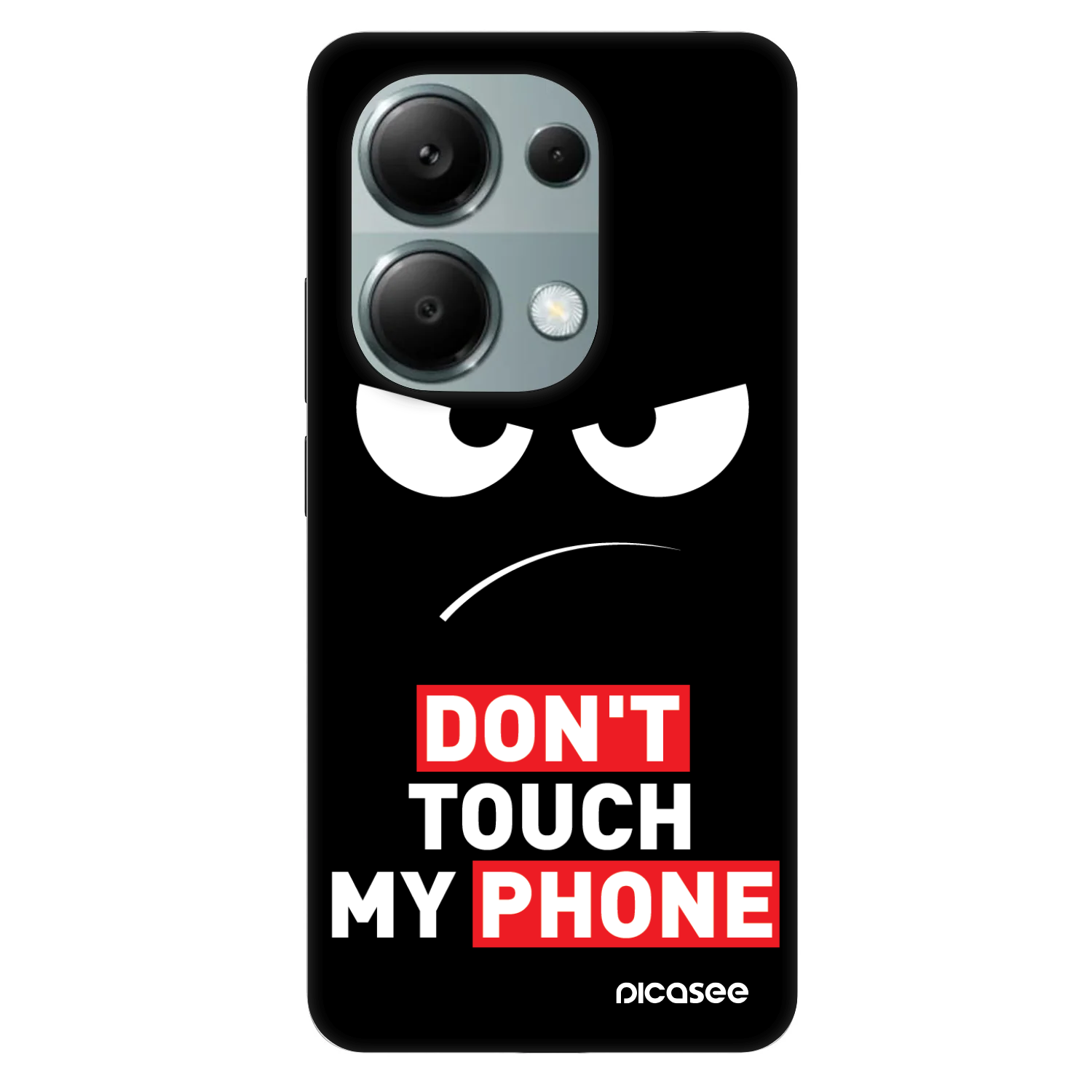 Picasee Fashion Case pro Xiaomi Redmi Note 13 Pro 4G - Angry Eyes - Transparent