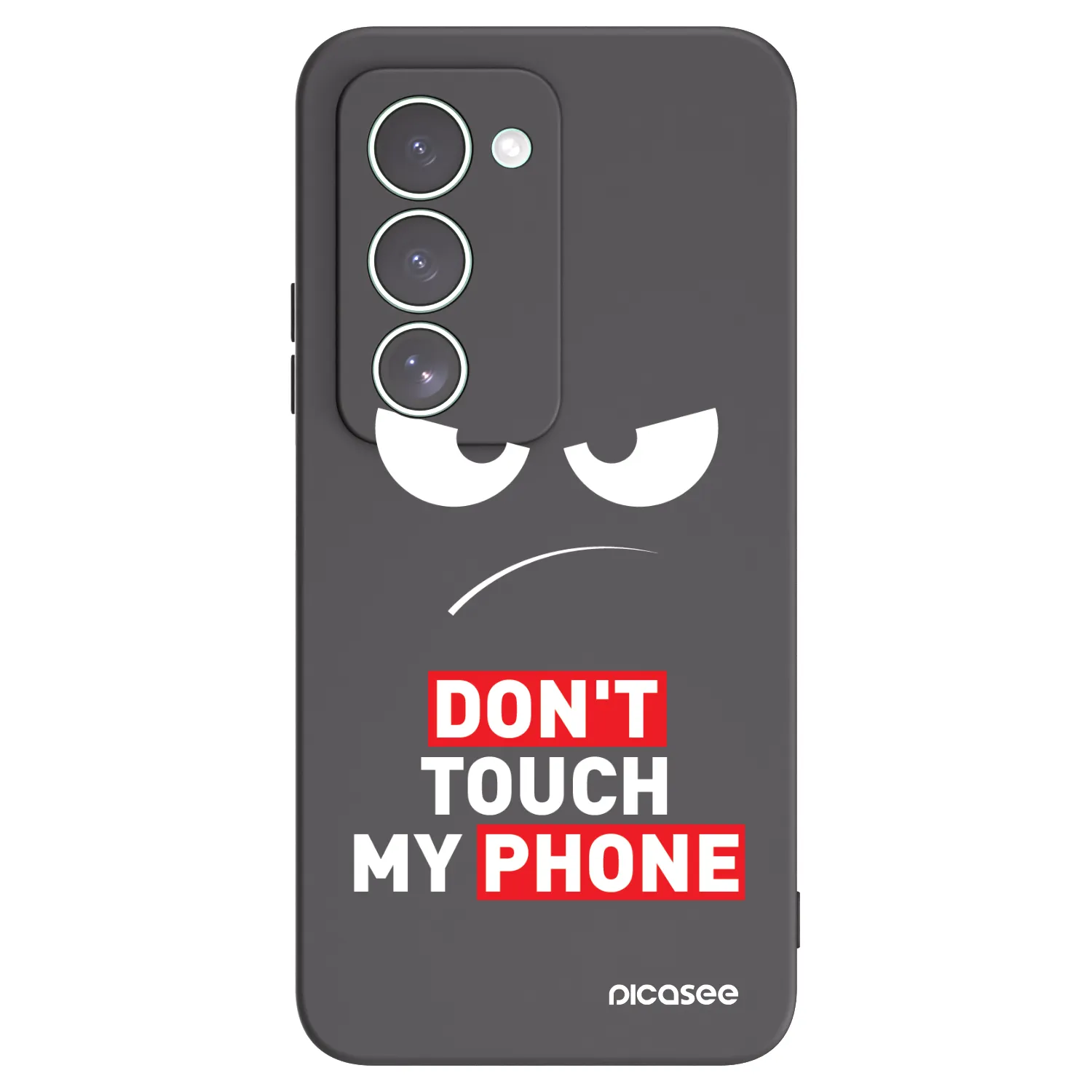 Picasee silikonový černý obal pro Xiaomi Redmi 15 5G - Angry Eyes - Transparent