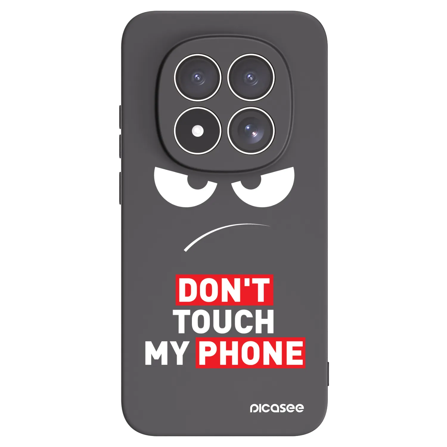 Picasee silikonový černý obal pro Xiaomi Redmi Note 15 Pro 4G - Angry Eyes - Transparent