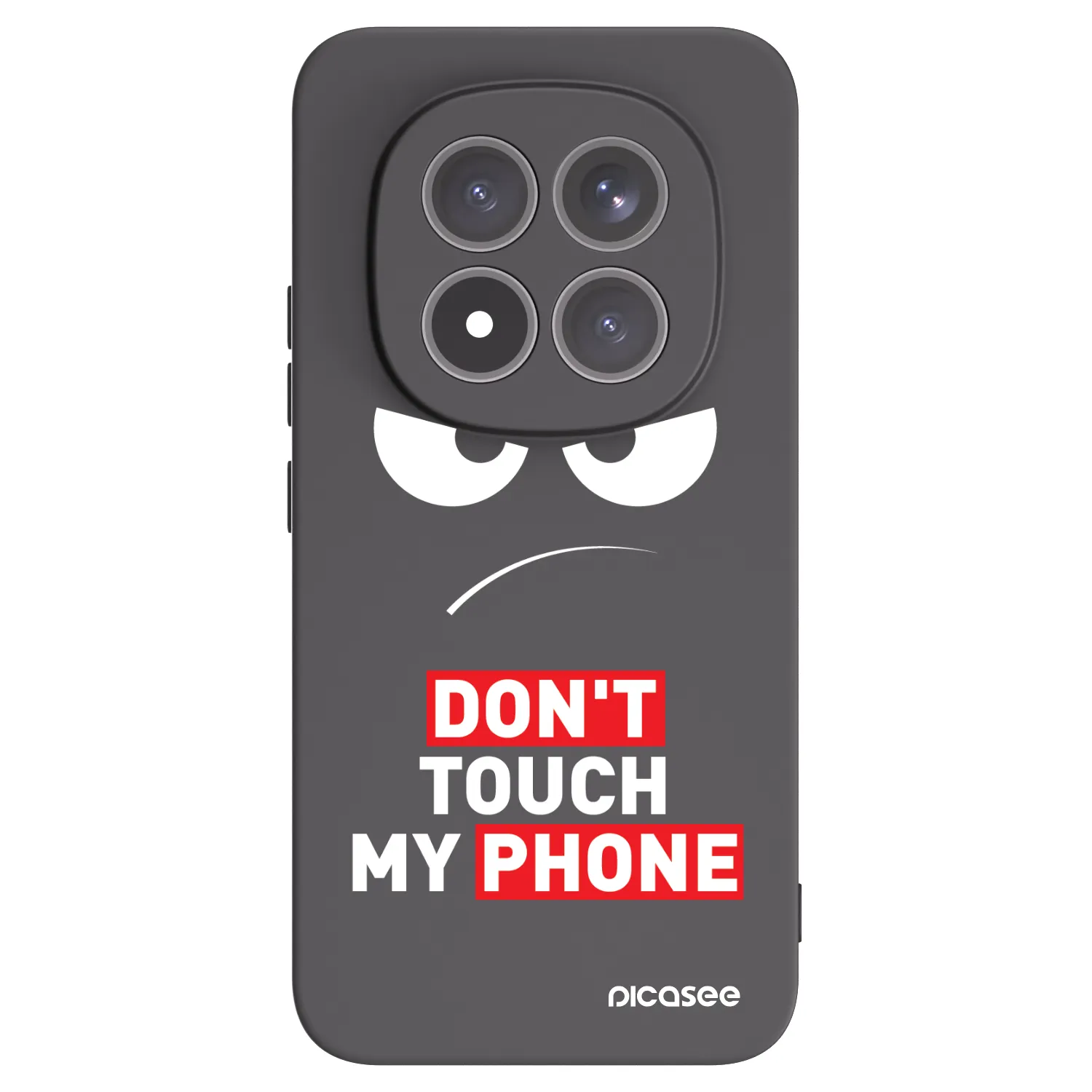 Picasee silikonový černý obal pro Xiaomi Redmi Note 15 Pro+ - Angry Eyes - Transparent