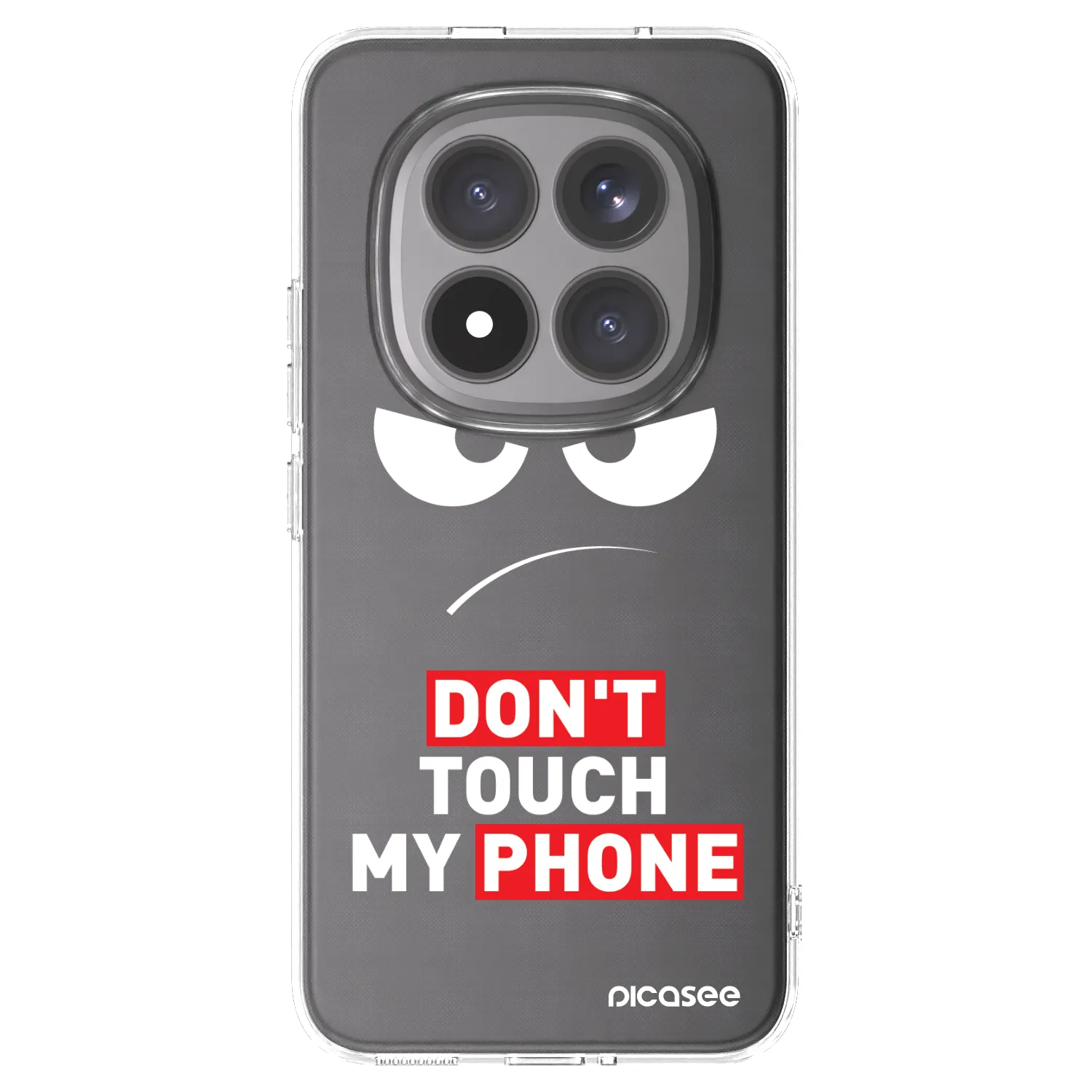 Picasee silikonový průhledný obal pro Xiaomi Redmi Note 15 Pro+ - Angry Eyes - Transparent