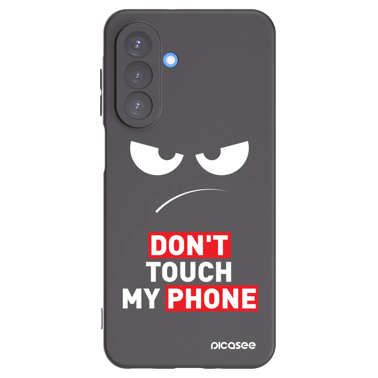 Picasee silikonový černý obal pro Samsung Galaxy A17 5G - Angry Eyes - Transparent
