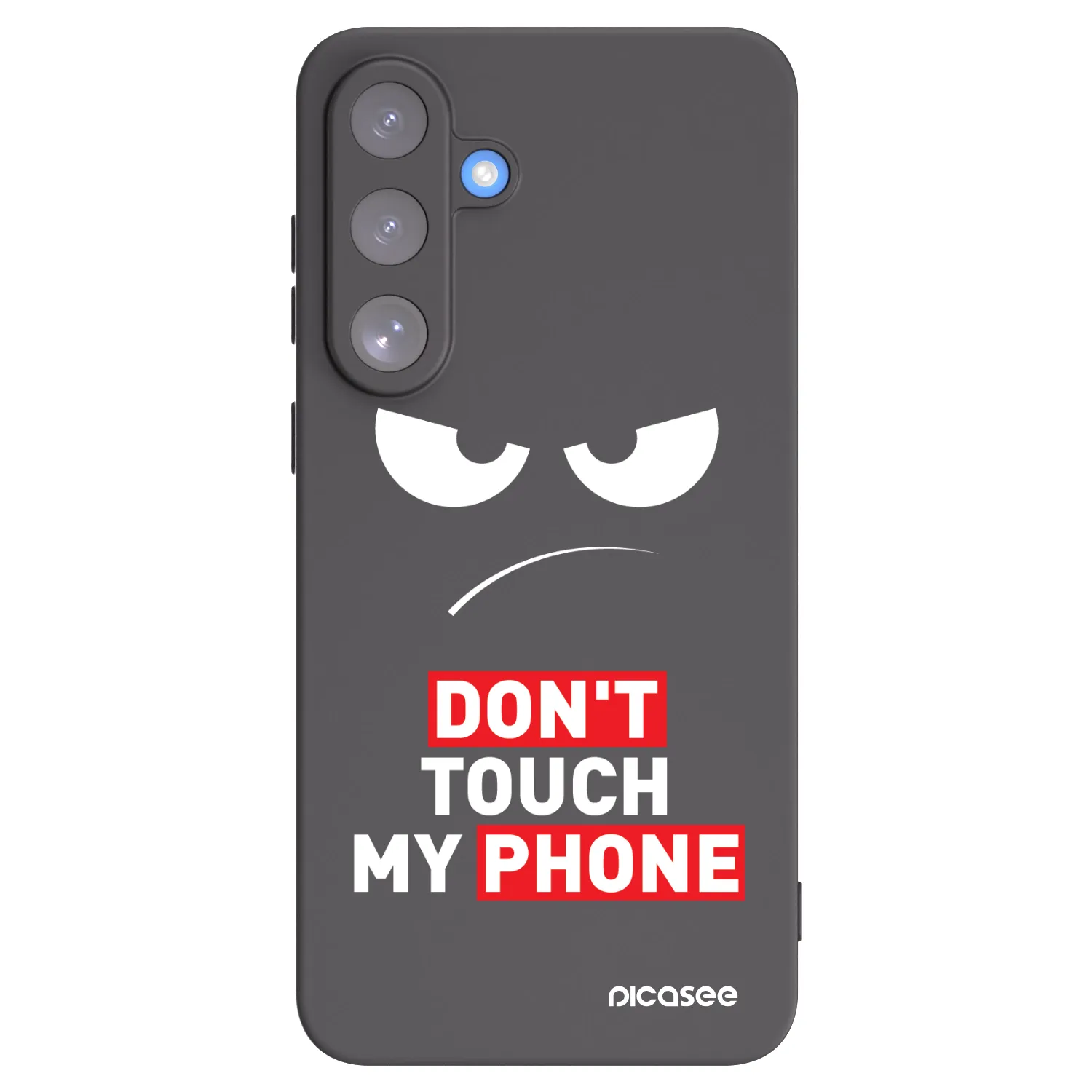 Picasee silikonový černý obal pro Samsung Galaxy S25 FE 5G - Angry Eyes - Transparent