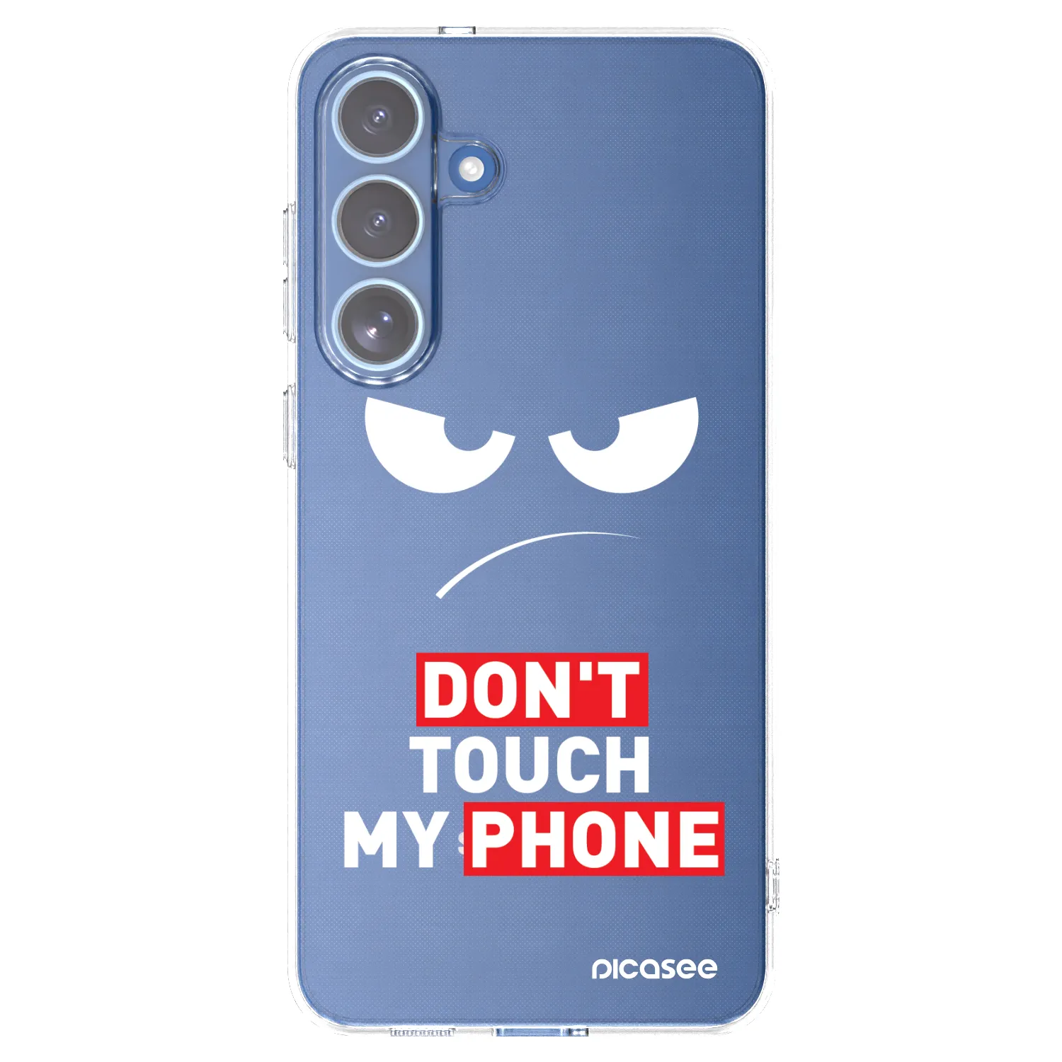 Picasee silikonový průhledný obal pro Samsung Galaxy S25 FE 5G - Angry Eyes - Transparent