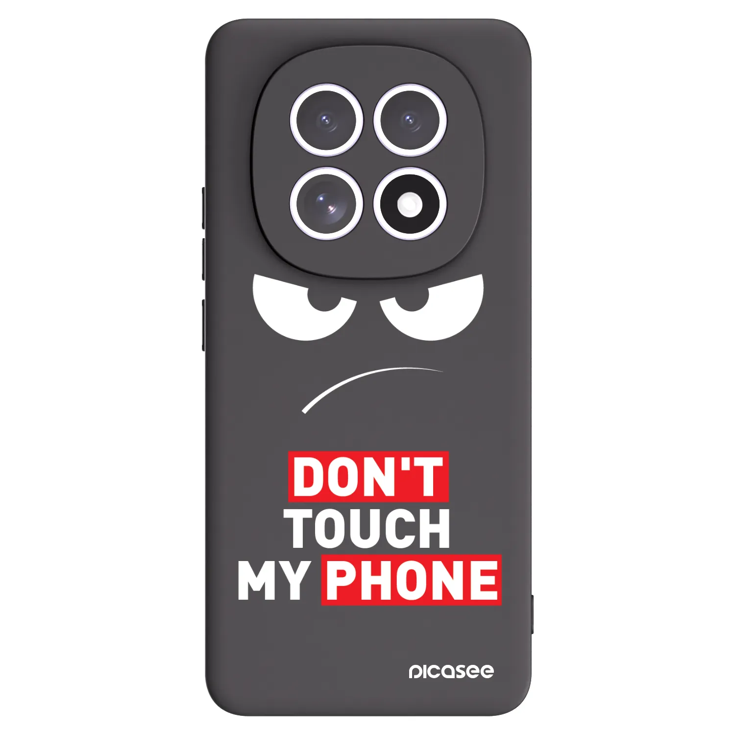 Picasee silikonový černý obal pro Xiaomi Redmi Note 15 - Angry Eyes - Transparent