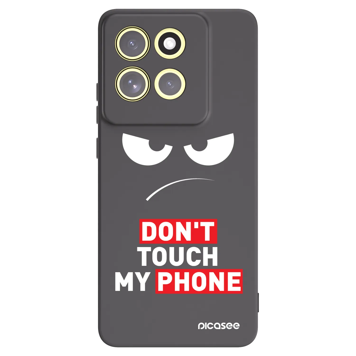 Picasee silikonový černý obal pro Motorola Moto G86 Power 5G - Angry Eyes - Transparent