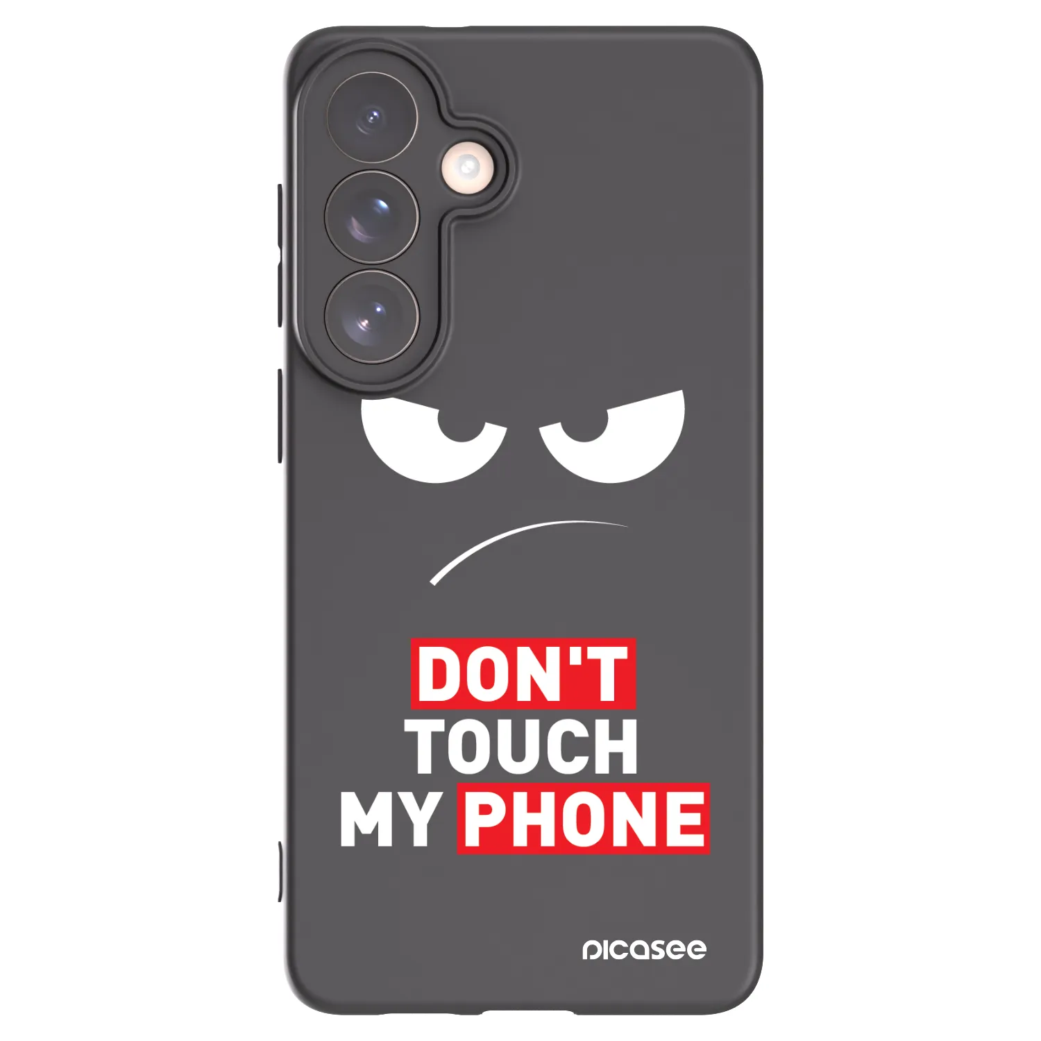 Picasee silikonový černý obal pro Samsung Galaxy S26+ - Angry Eyes - Transparent