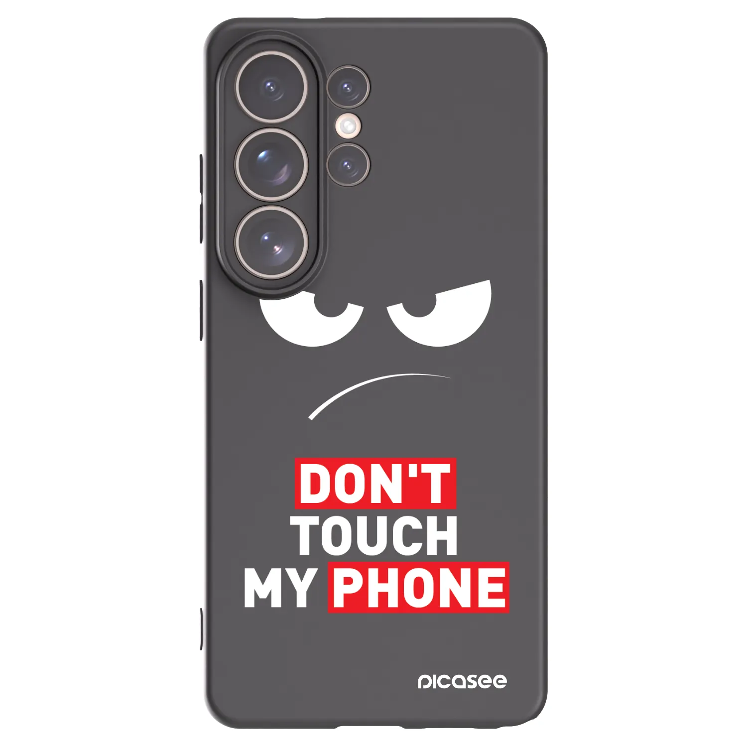 Picasee silikonový černý obal pro Samsung Galaxy S26 Ultra - Angry Eyes - Transparent