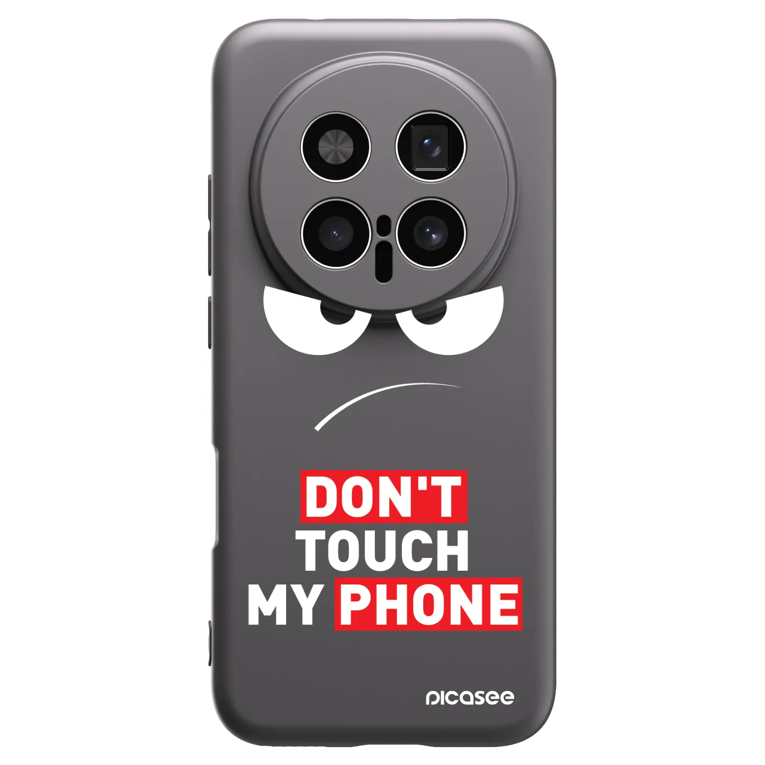 Picasee silikonový černý obal pro Honor Magic8 Pro 5G - Angry Eyes - Transparent