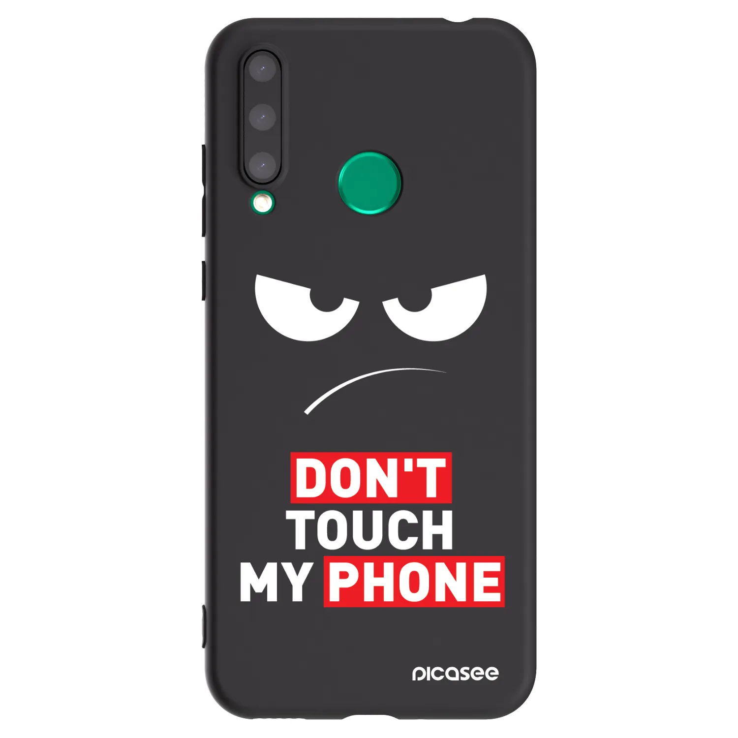 Picasee silikonový černý obal pro Honor 20 Lite - Angry Eyes - Transparent