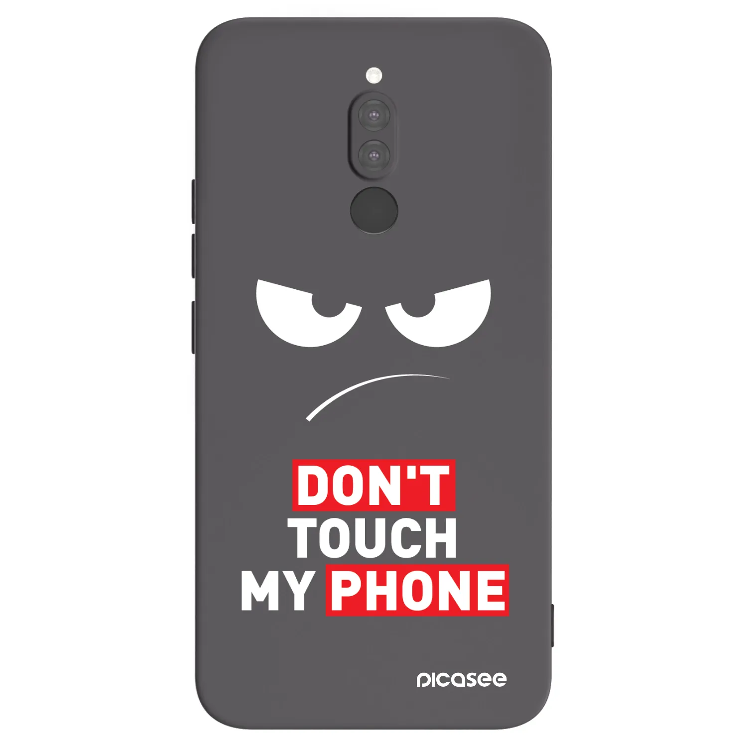 Picasee silikonový černý obal pro Xiaomi Redmi 8 - Angry Eyes - Transparent