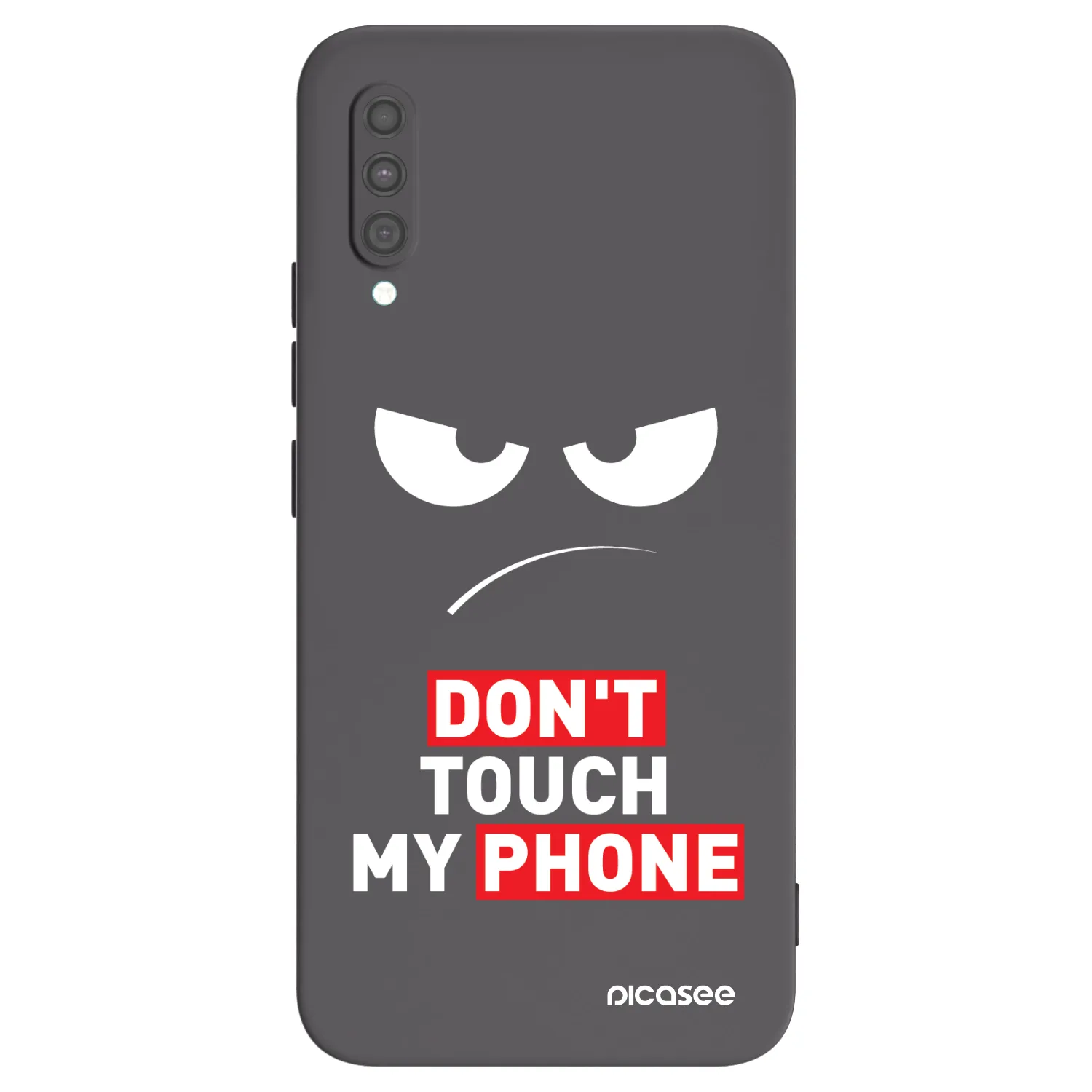 Picasee silikonový černý obal pro Samsung Galaxy A30s A307F - Angry Eyes - Transparent
