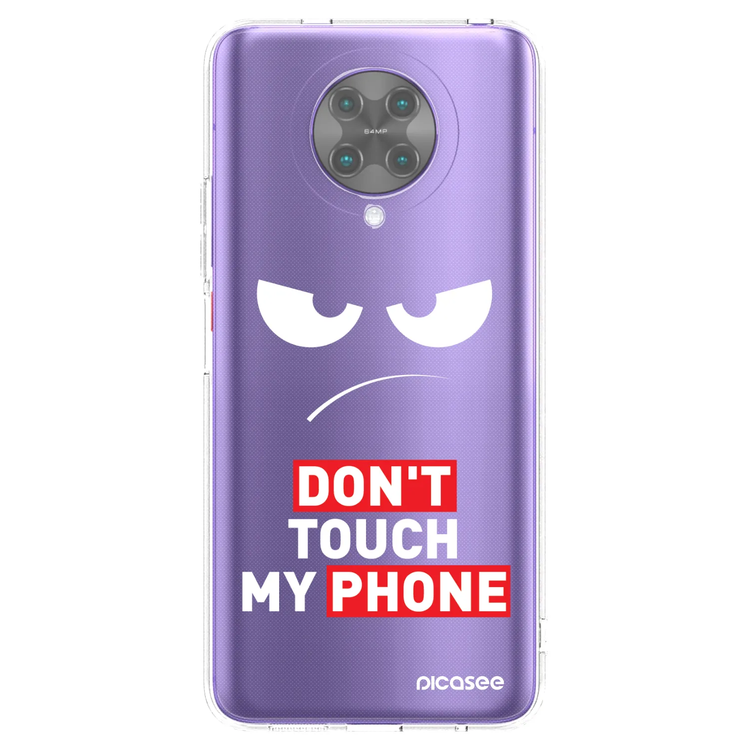 Picasee silikonový průhledný obal pro Xiaomi Poco F2 Pro - Angry Eyes - Transparent