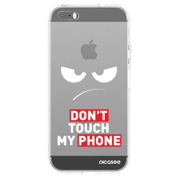 Picasee silikonový průhledný obal pro Apple iPhone 5/5S/SE - Angry Eyes - Transparent
