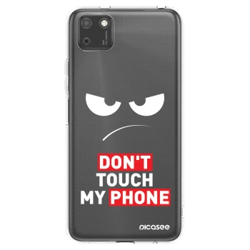 Picasee silikonový průhledný obal pro Huawei Y5P - Angry Eyes - Transparent